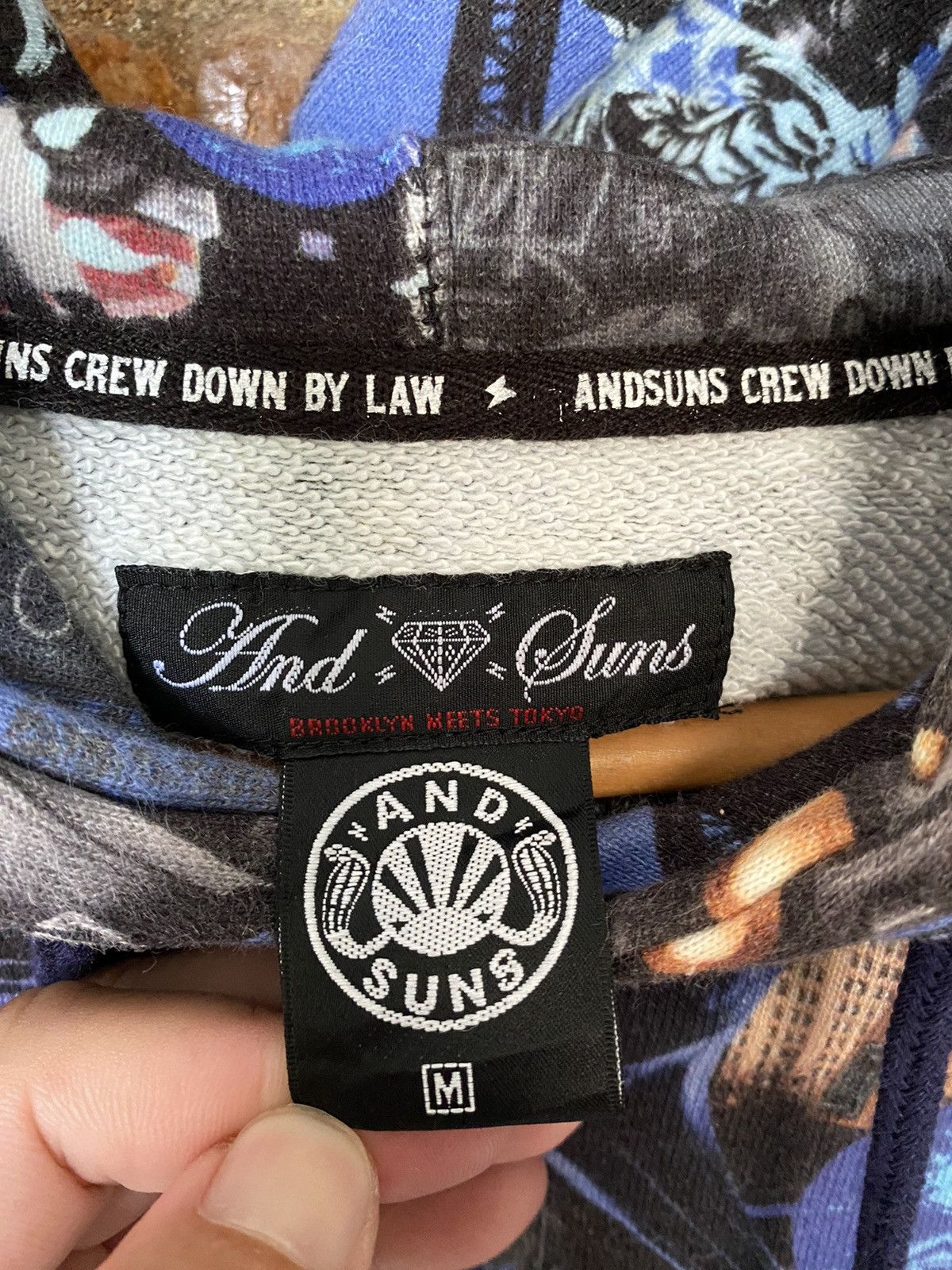 ANDSUNS 🔥🔥RARE!! Andsuns Japan all hip-hop legend fullprint Size US S / EU 44-46 / 1 - 21 Thumbnail