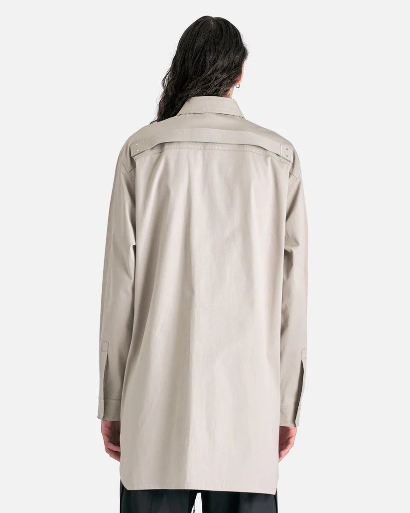 Rick Owens o1s1v1r1oon0925 Jumbo Outershirt in Light Beige/Pearl Size US L / EU 52-54 / 3 - 4 Thumbnail