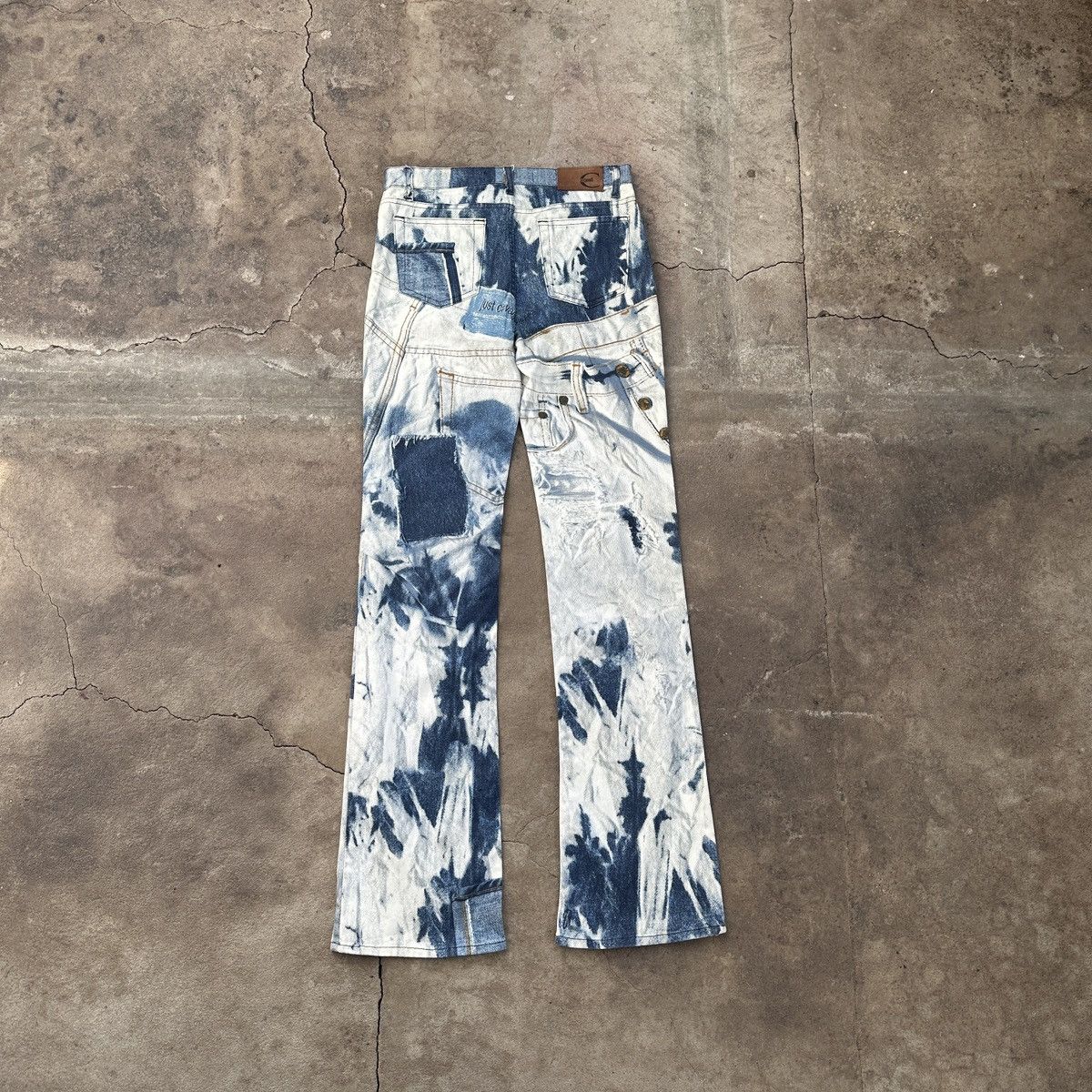 Just Cavalli Vintgae 2001 Just Cavalli Printed Denim Pants Size 26" / US 2 / IT 38 - 2 Thumbnail