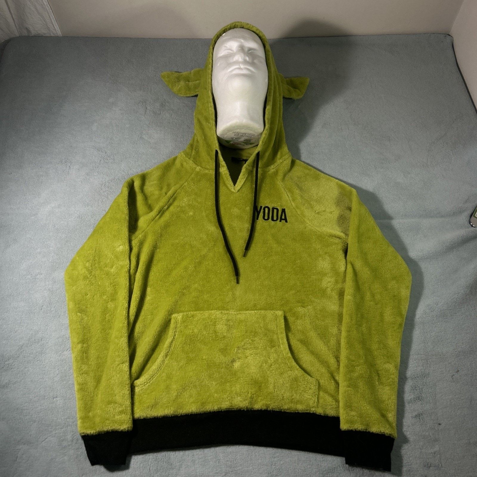 Disney Starwars Yoda Ears Hoodie Medium Hot Topic Invader Zim Gir Size M / US 6-8 / IT 42-44 - 3 Thumbnail