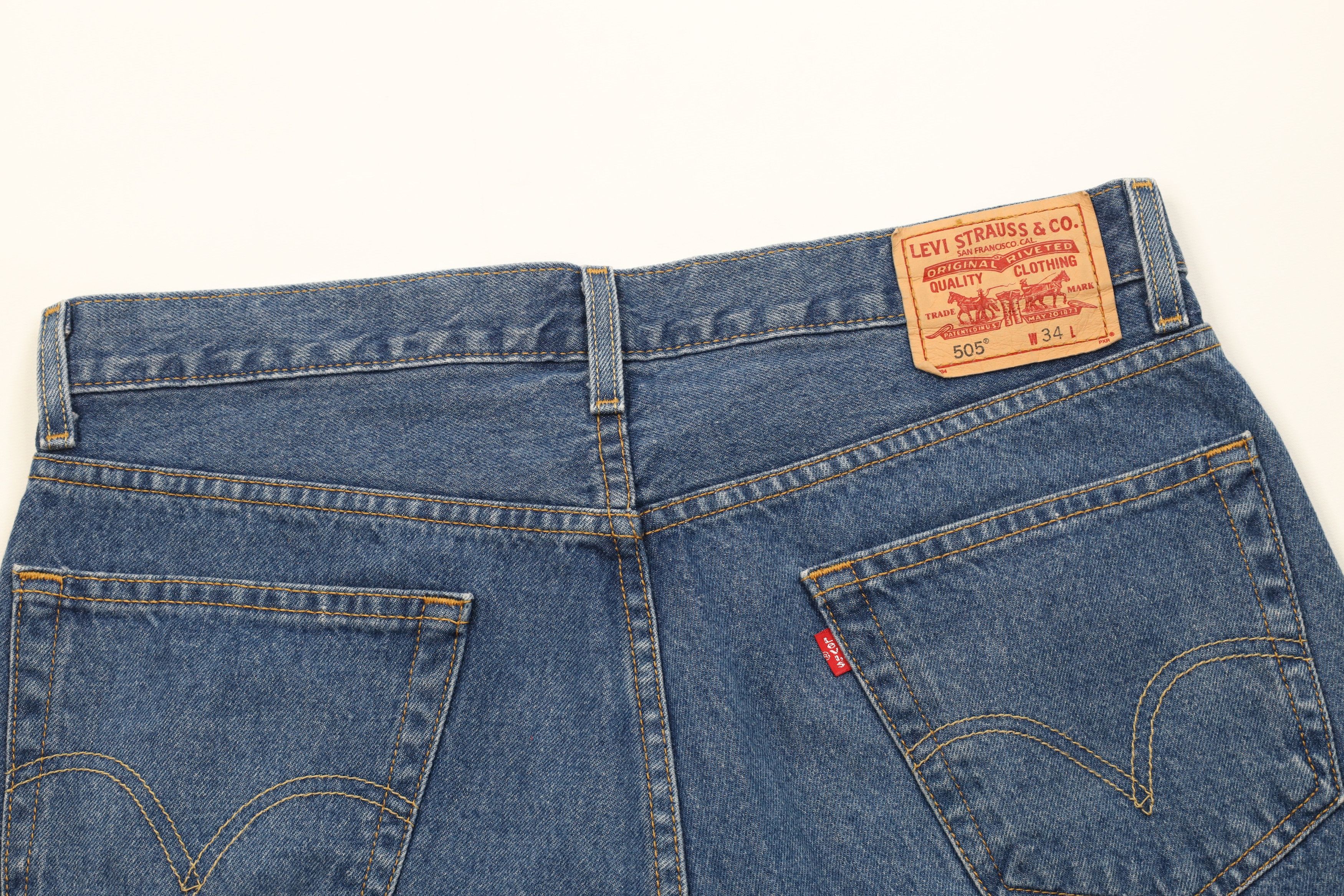 Levi's Vintage Y2K 2004 Levis 505 Fit Denim Jean Shorts Jorts Size US 34 / EU 50 - 9 Thumbnail