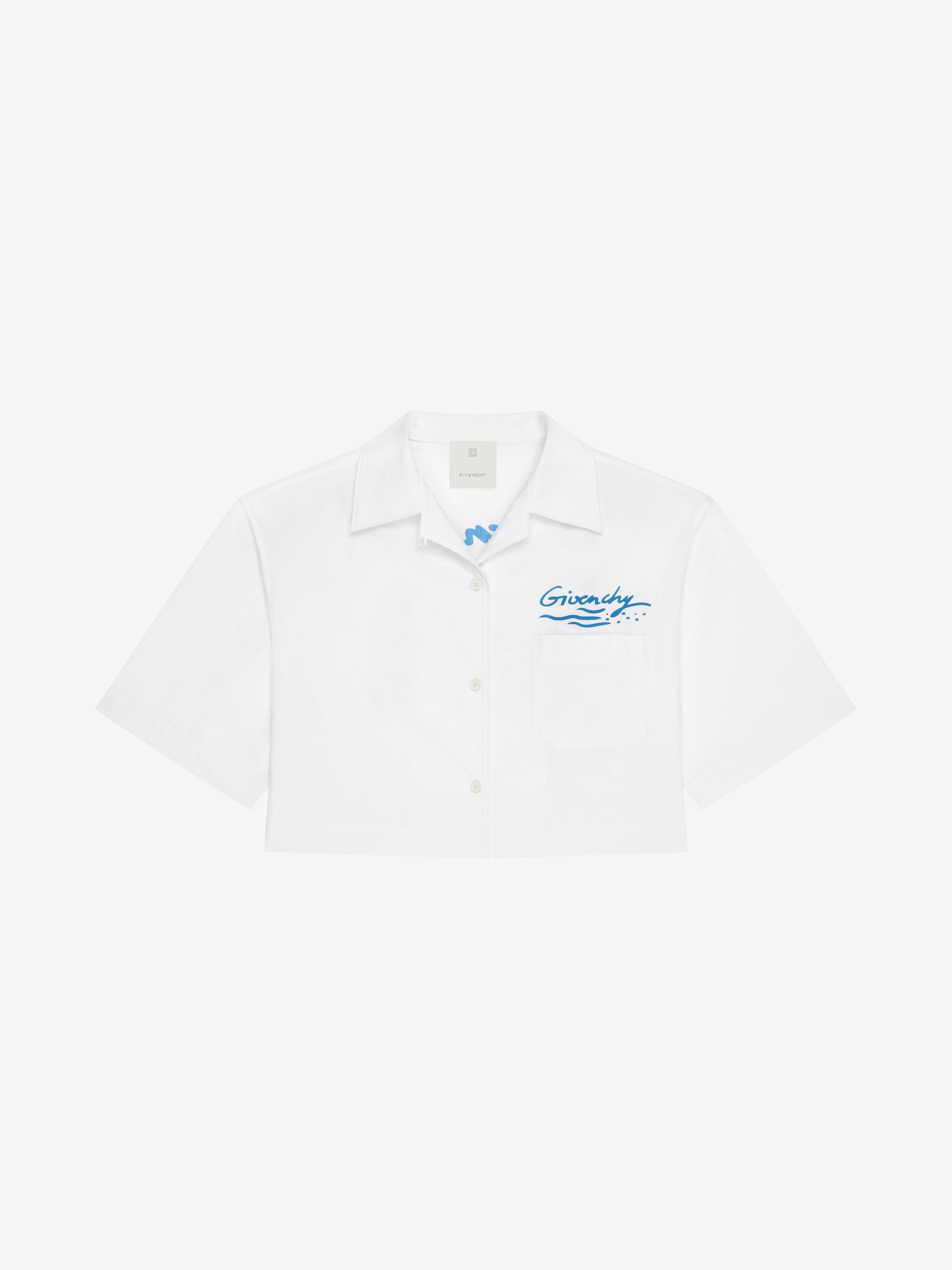 o1srvl11e0225 Cropped Shirt in White