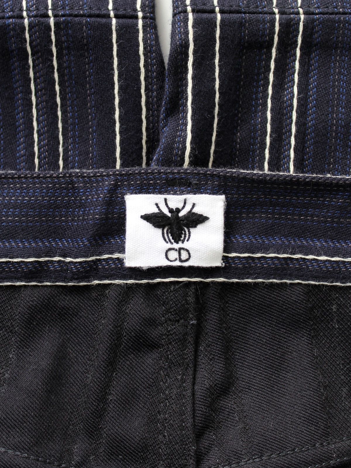 Dior Christian Dior 2019 Navy Striped Cropped Pants Size 27" / US 4 / IT 40 - 9 Thumbnail