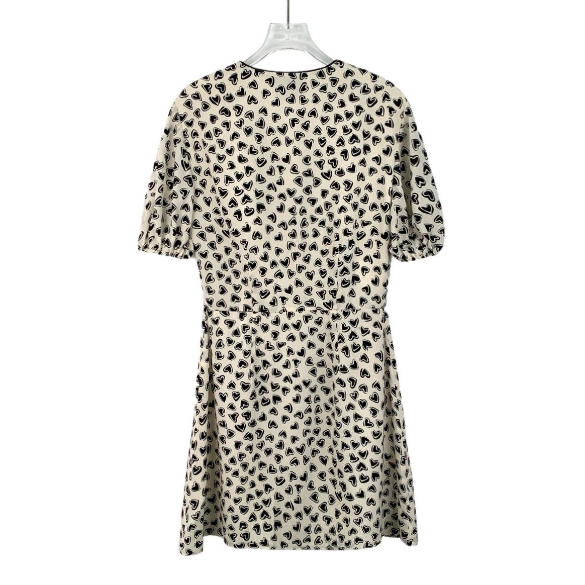 Miu Miu Miu Miu Full Heart Print V-neck Short-sleeve Dress K26WX Size XS / US 0-2 / IT 36-38 - 2 Thumbnail