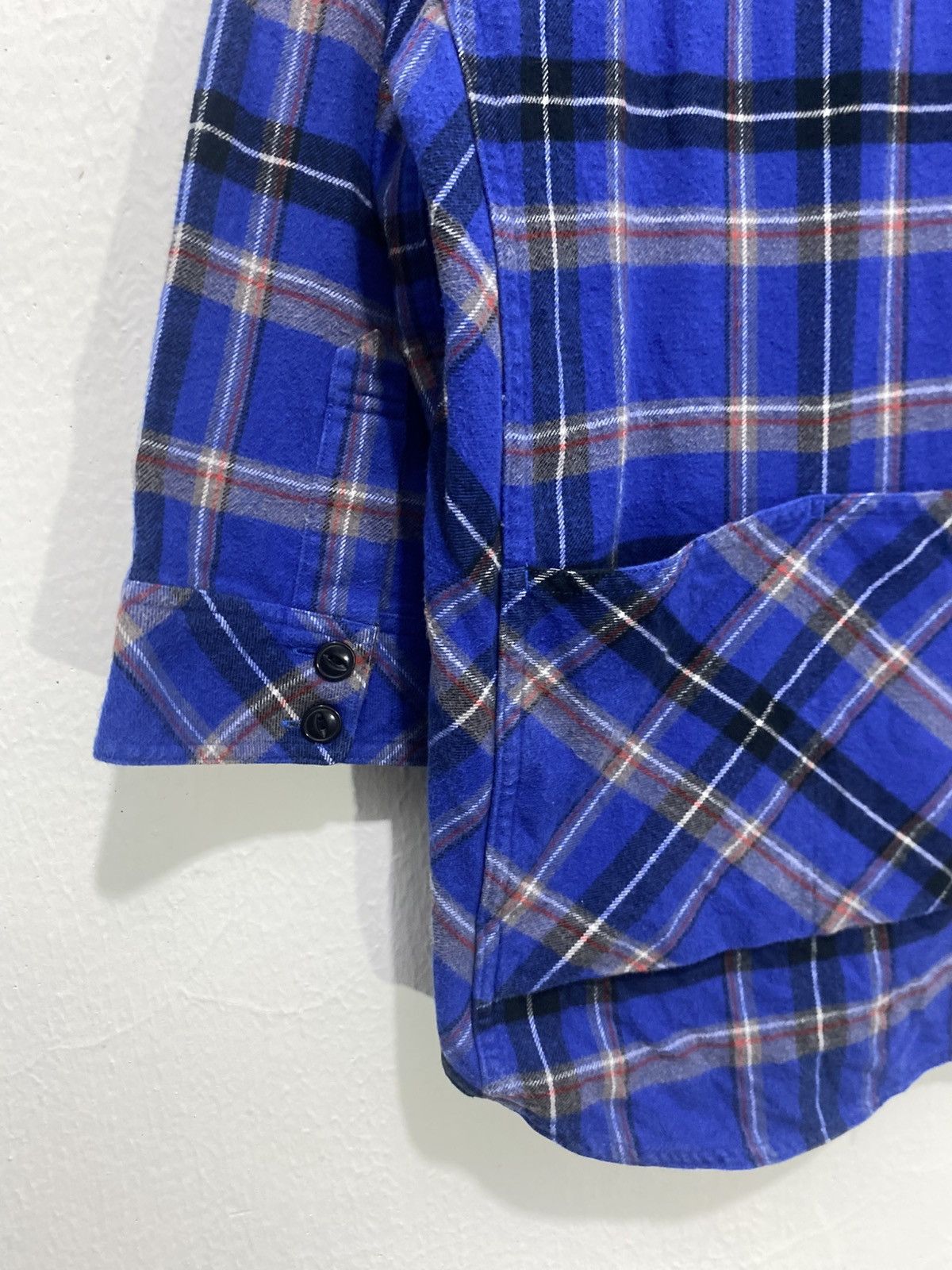 INHABIT Inhabitant Flannel Three-Quarter Length Sleeve Button Up Size US S / EU 44-46 / 1 - 12 Thumbnail