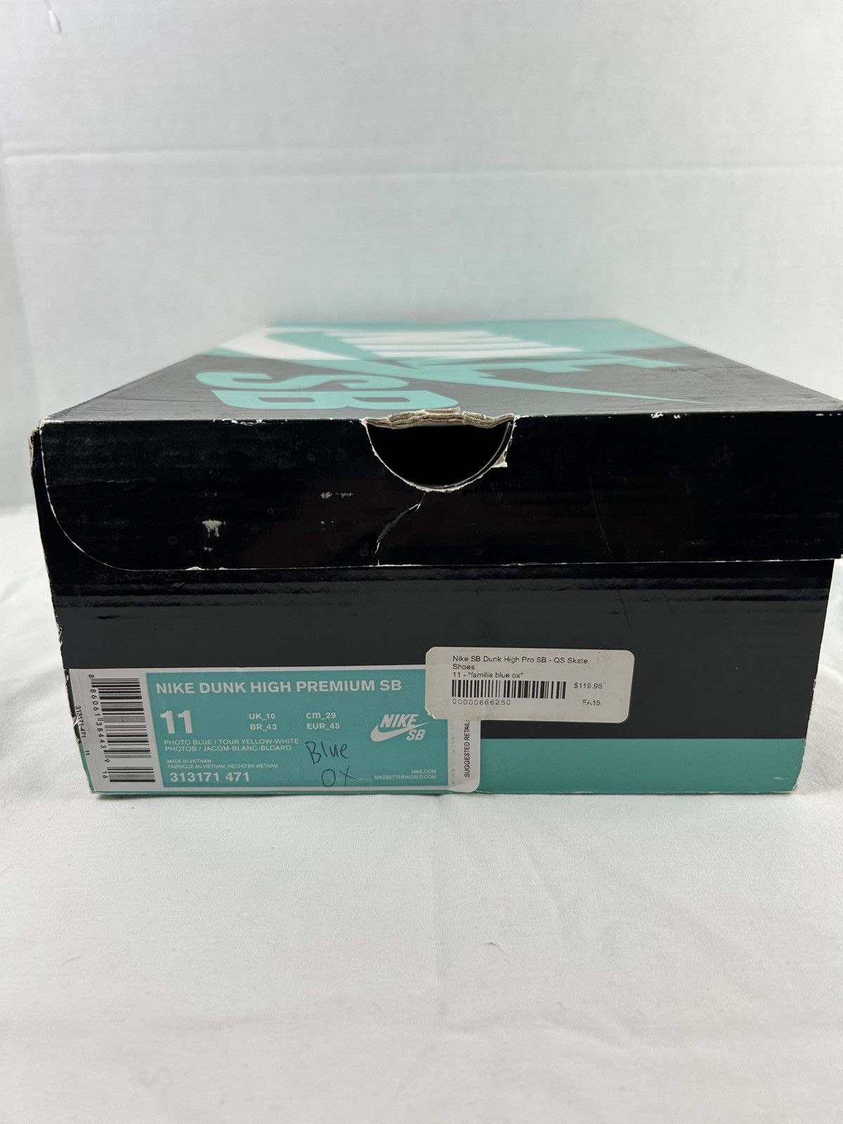 Nike Nike SB Dunk High Familia Blue Ox 2015 313171-471 11M Size US 11 / EU 44 - 15 Thumbnail