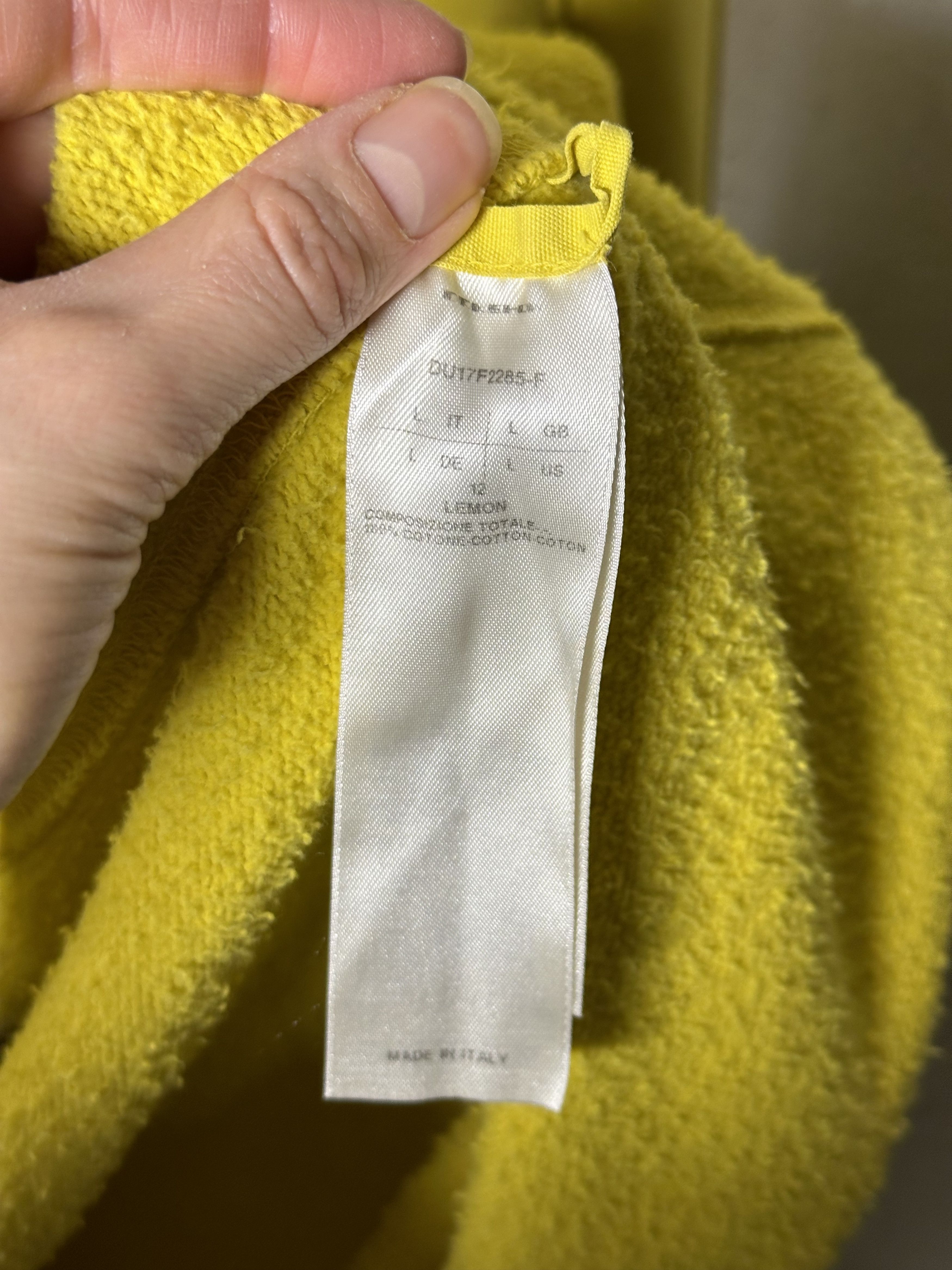 Rick Owens Drkshdw Rick Owens DRKSHDW Lemon Hoodie Size US L / EU 52-54 / 3 - 9 Thumbnail