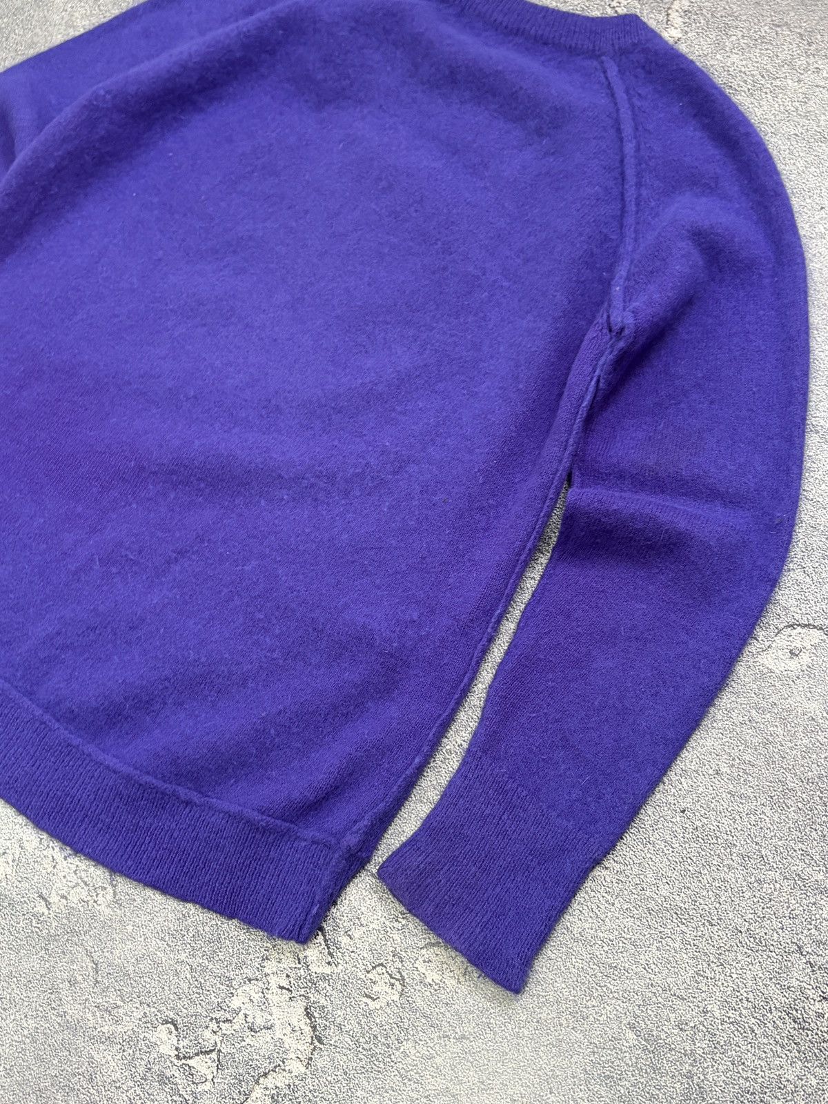 Sandro Sandro Paris Electric Purple Angora Fuzzy Knit Sweater Sz 3 Size US L / EU 52-54 / 3 - 10 Thumbnail