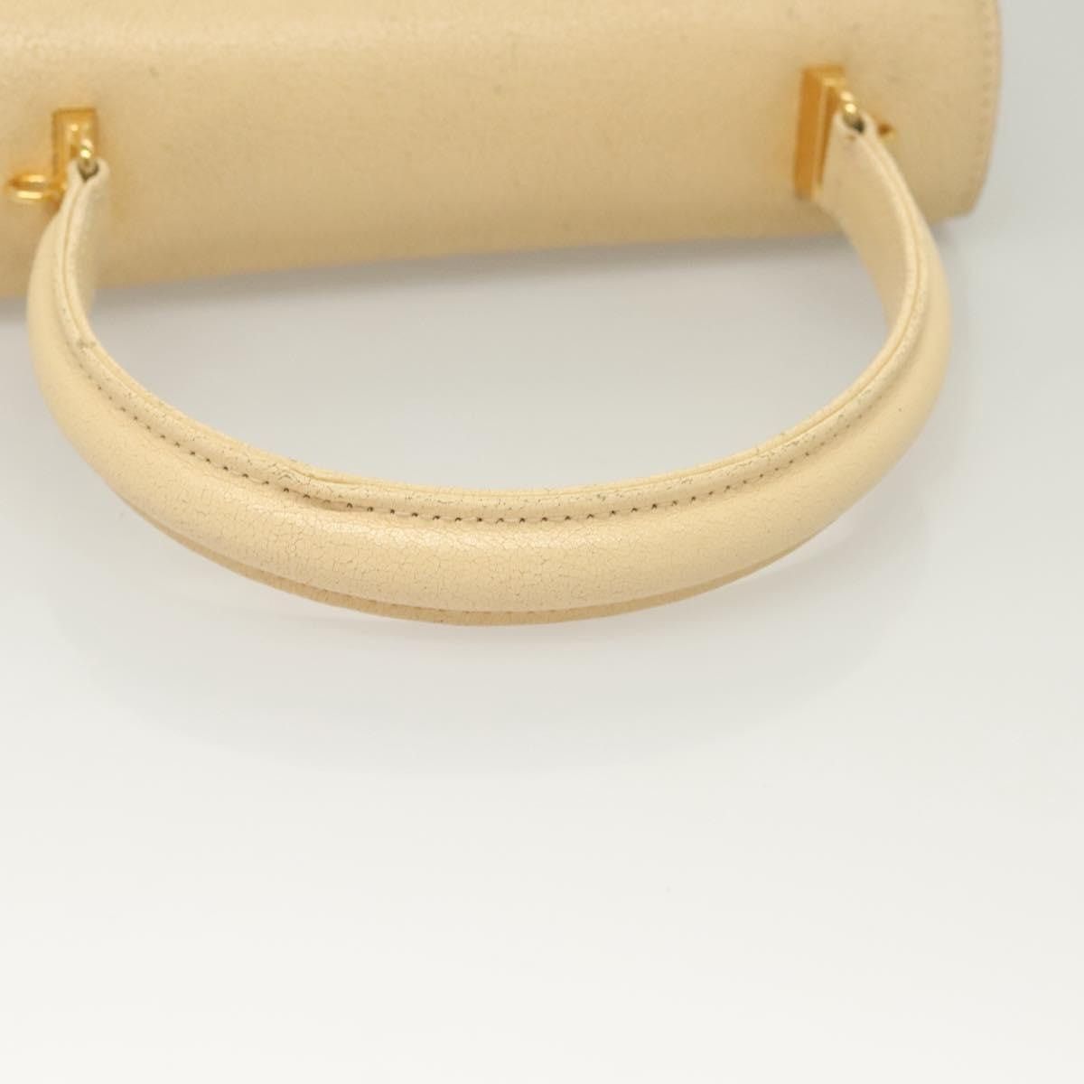Fendi FENDI Zucca Canvas Hand Bag Canvas Leather Beige Gold Size ONE SIZE - 7 Thumbnail