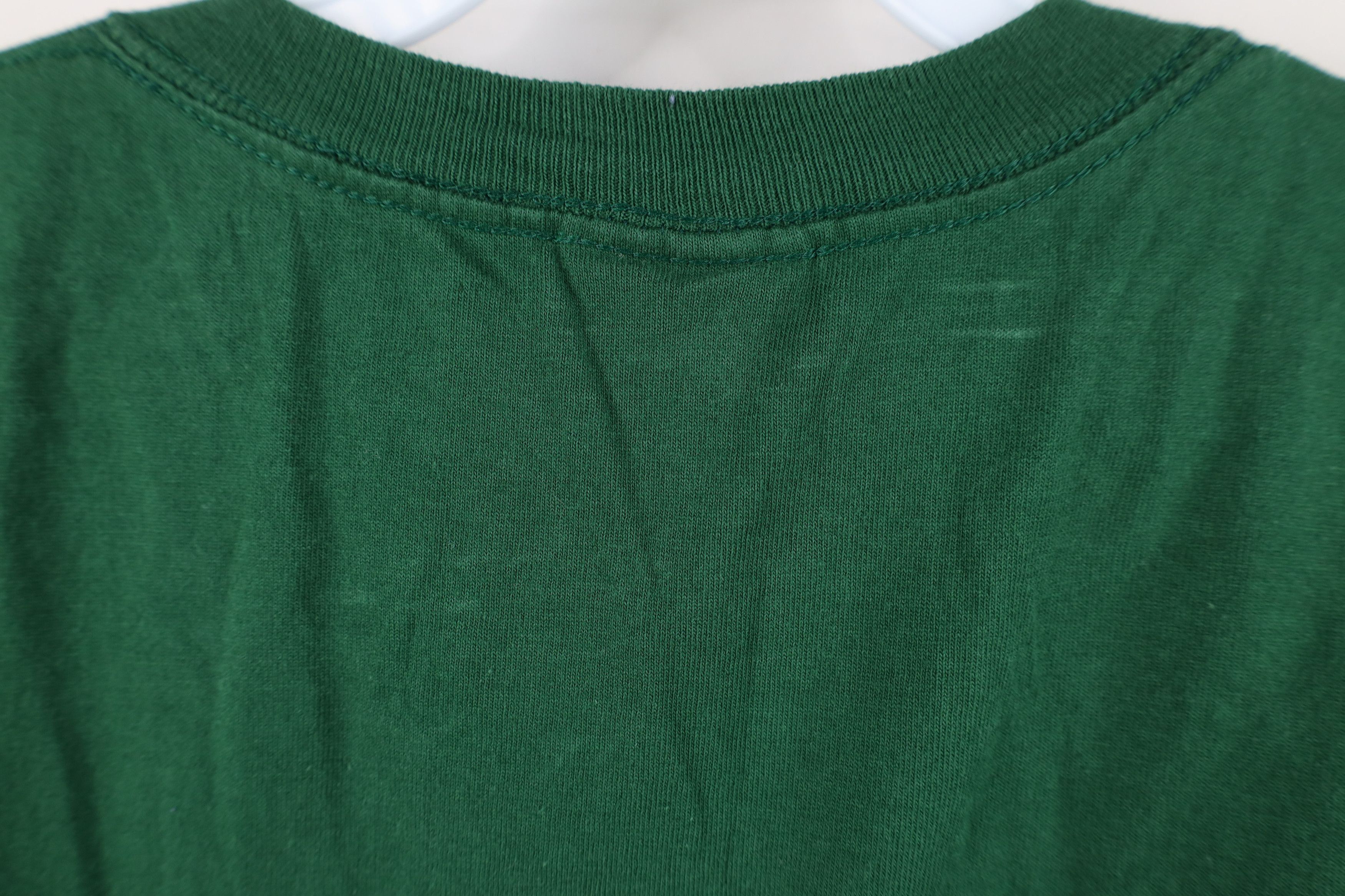 Vintage Vintage 90s Bike Faded Blank Pocket T-Shirt Green Cotton USA Size US M / EU 48-50 / 2 - 10 Thumbnail