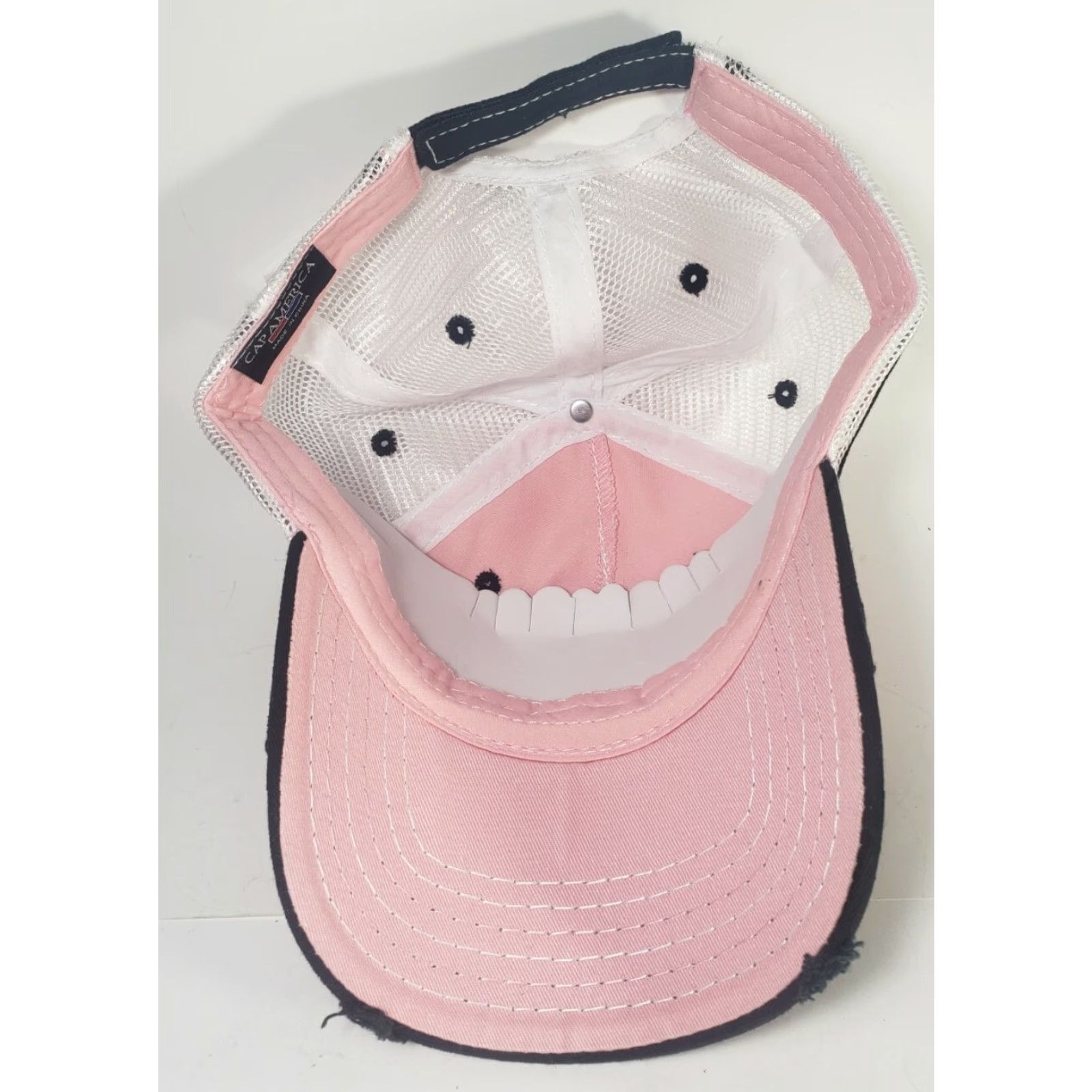 Pinko Cap America Maxyield Cooperative Hat Baseball Cap Cotton Canvas Pink Adjustable Unisex Adults 5 Panel Casual Workwear America Farming Theme 90s? Size ONE SIZE - 7 Thumbnail