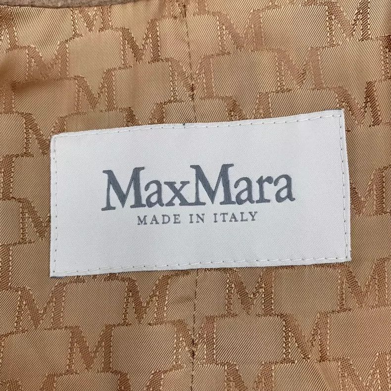 Max Mara Max Mara 101 801 brown sheep wool lapel double-breasted be Size XXS / US 00 / IT 34 - 6 Thumbnail