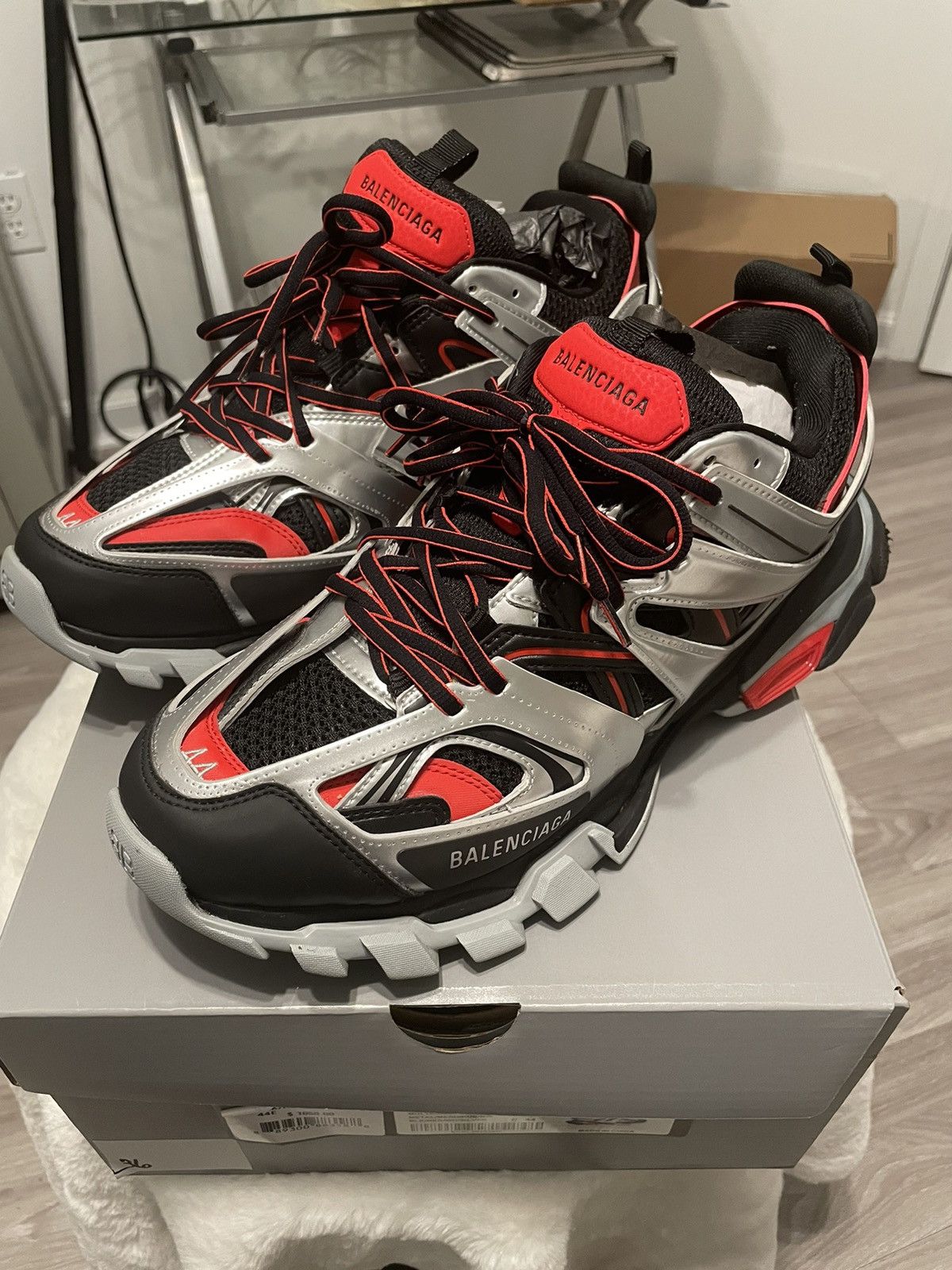 Balenciaga Balenciaga metallic track sneakers Size US 11 / EU 44 - 5 Thumbnail