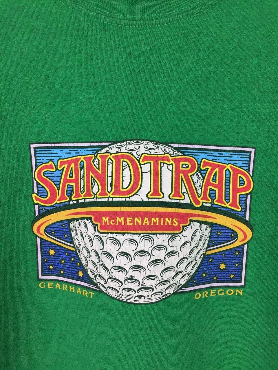 Vintage McMenamins Gearhart Oregon Sandtrap Pub Golfball Planet Tee Size US L / EU 52-54 / 3 - 4 Thumbnail