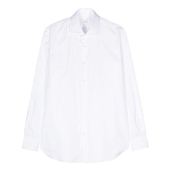 Mazzarelli MAZZARELLI Men Long Tops ROYAL OXFORD BIANC WHITE Size US M / EU 48-50 / 2 - 1 Thumbnail