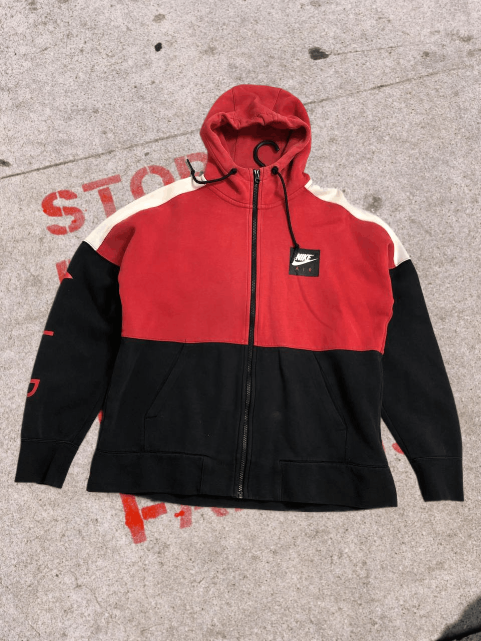 Nike Nike Air Red & Black Zip Up Hoodie Size US M / EU 48-50 / 2 - 1 Thumbnail