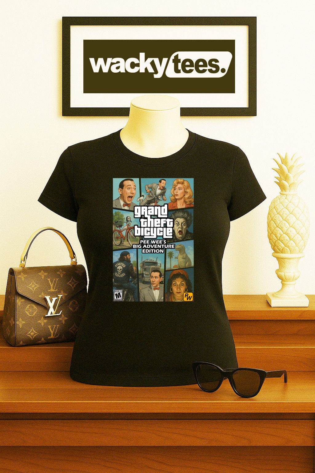 Other Pee Wee Herman Grand Theft Bicycle Big Graphic Tee Shirt Size US S / EU 44-46 / 1 - 5 Thumbnail