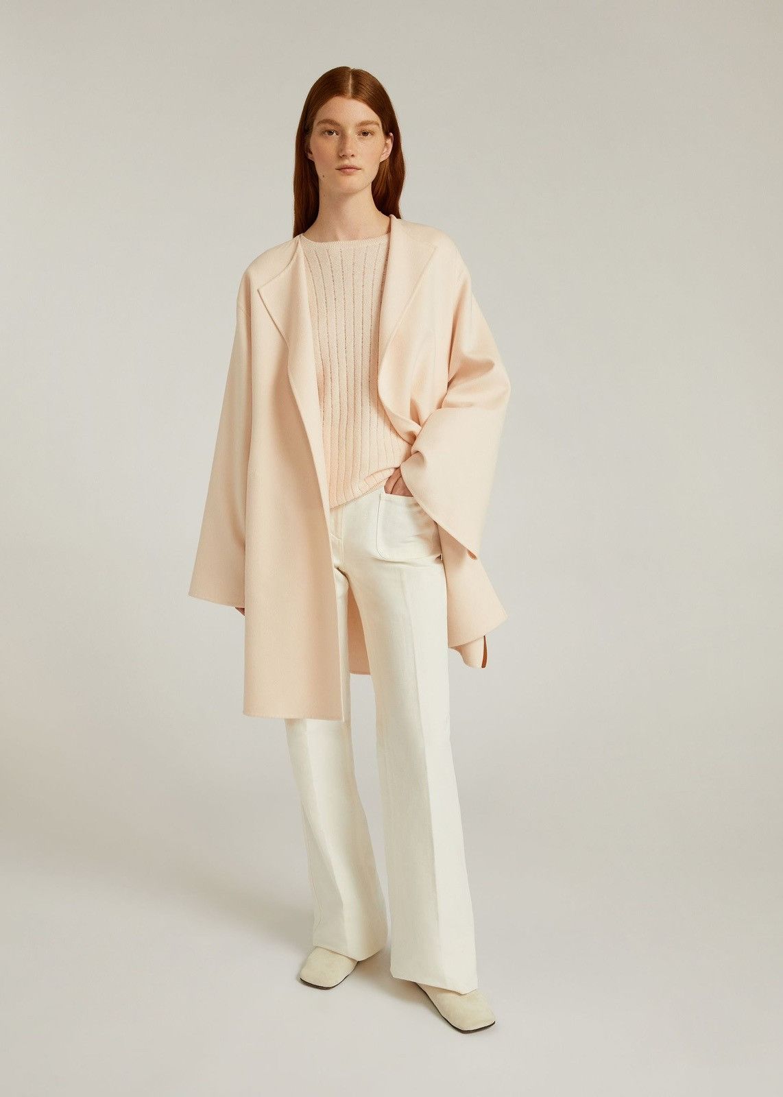 Loro Piana o1srvl11e0825 FAM7894 Gaiole Crewneck Sweater in Light Pink Size XS / US 0-2 / IT 36-38 - 4 Thumbnail