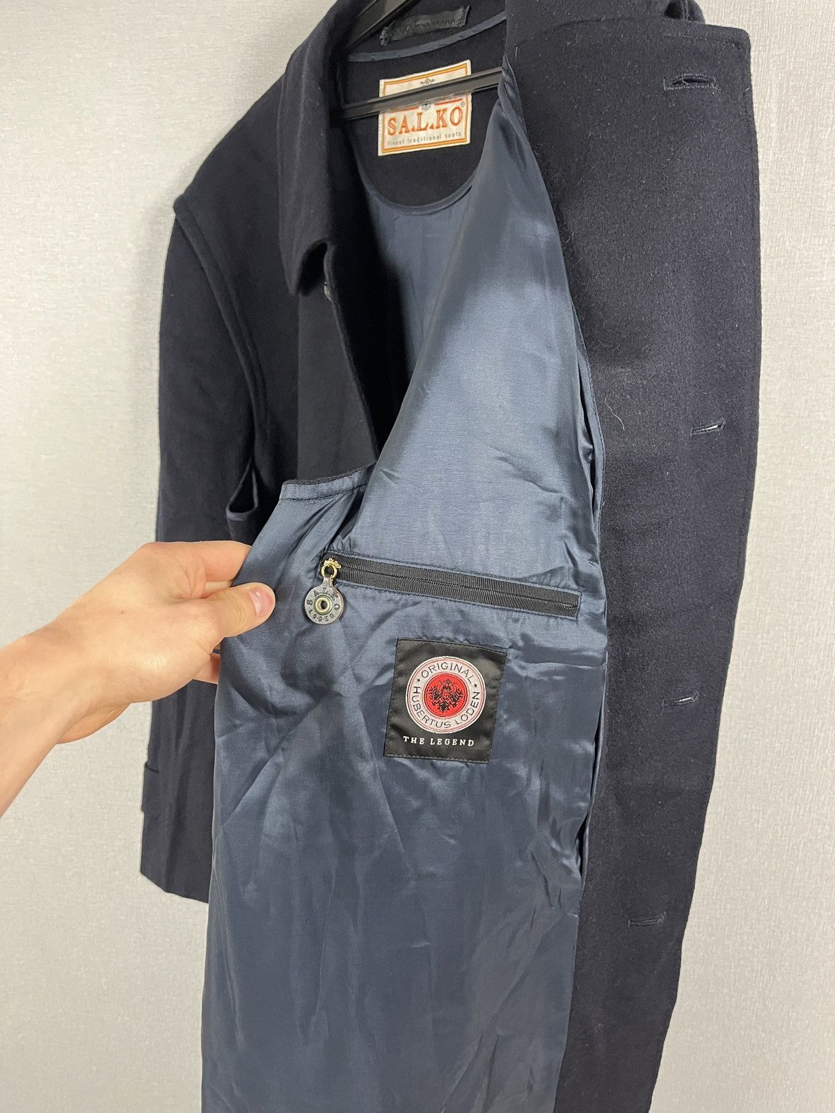Vintage Vintage S.A.L.K.O Hubertus Loden Wool Coat Jacket Austria Size US L / EU 52-54 / 3 - 14 Thumbnail