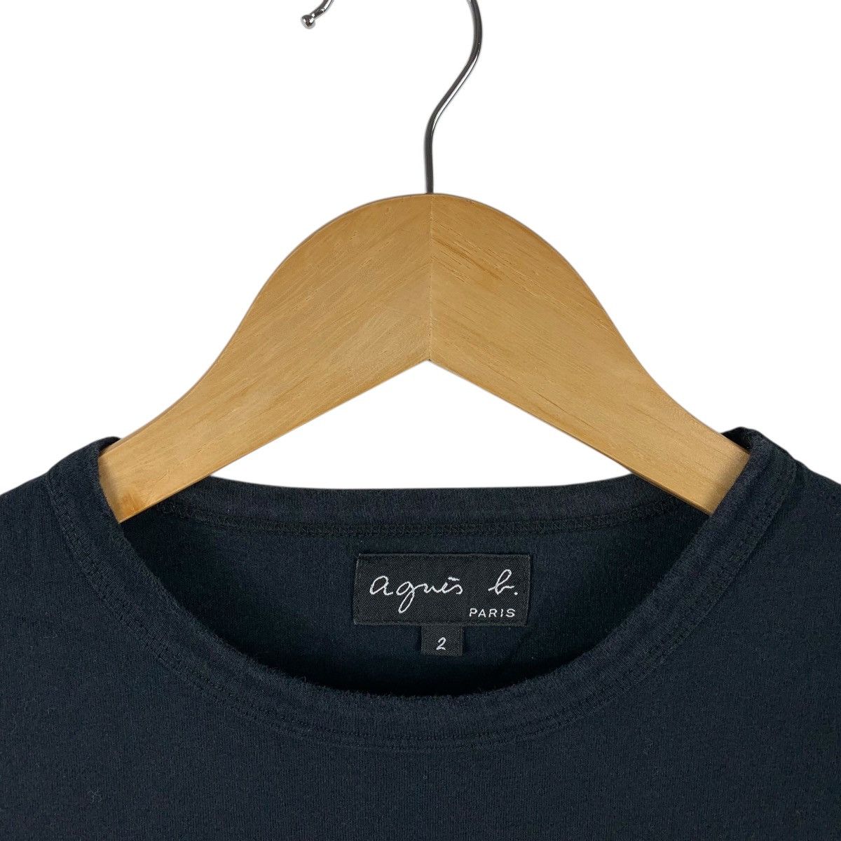 agnes b. Agnes b. Paris Minimalist Script Logo Tee Size XS / US 0-2 / IT 36-38 - 5 Thumbnail