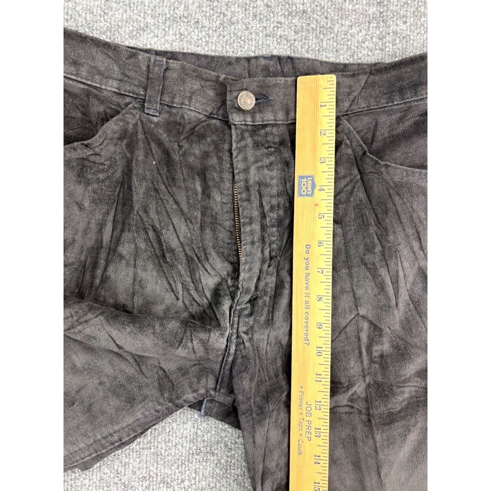 Levi's VINTAGE Levi's 517 Flare Pant Men's 32x26 Velour Disco Glam Made in USA 1970s Black California SF 207 Mens Size US 32 / EU 48 - 4 Thumbnail