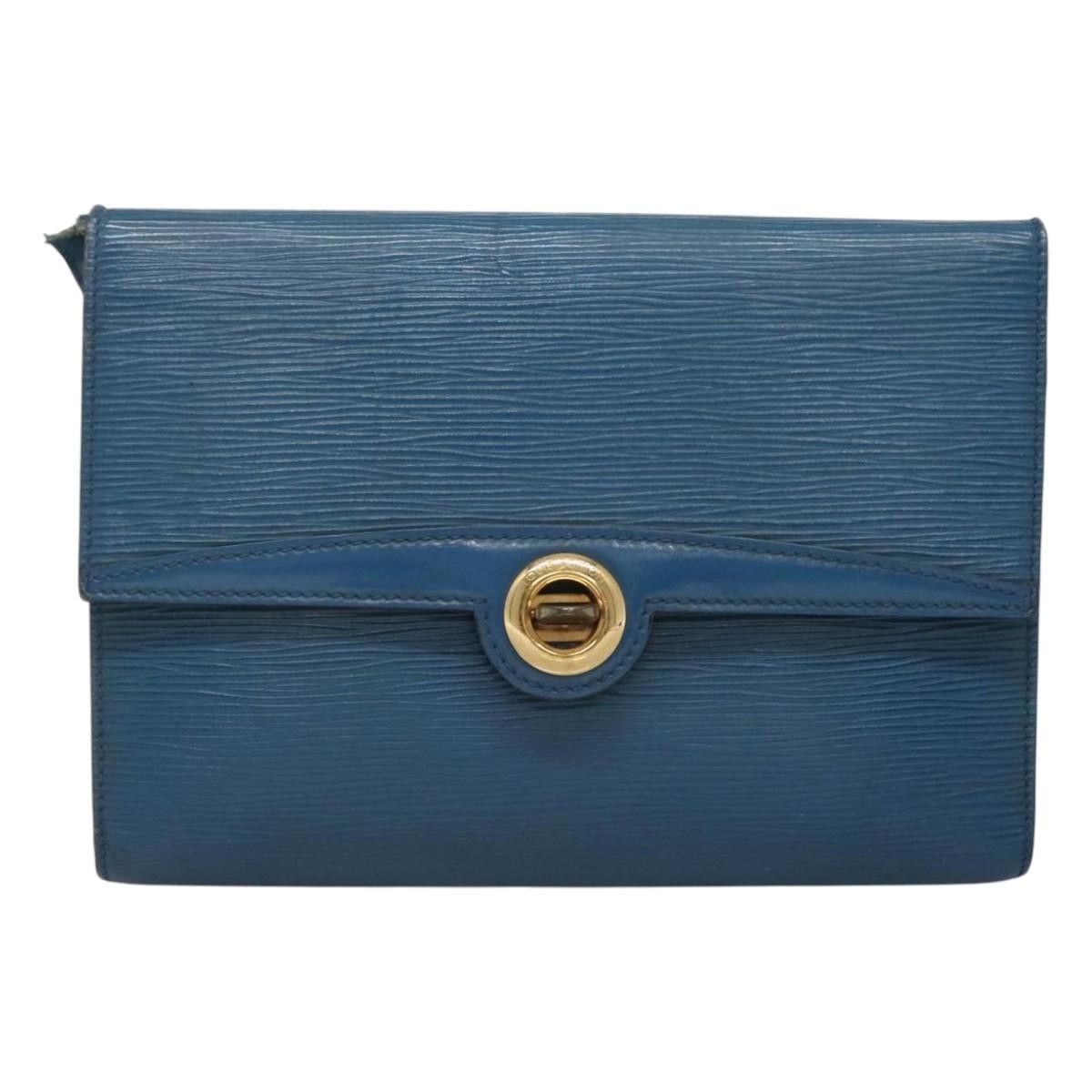 Louis Vuitton LOUIS VUITTON Epi Pochette Arche Shoulder Bag Blue M52575 Size ONE SIZE - 13 Thumbnail