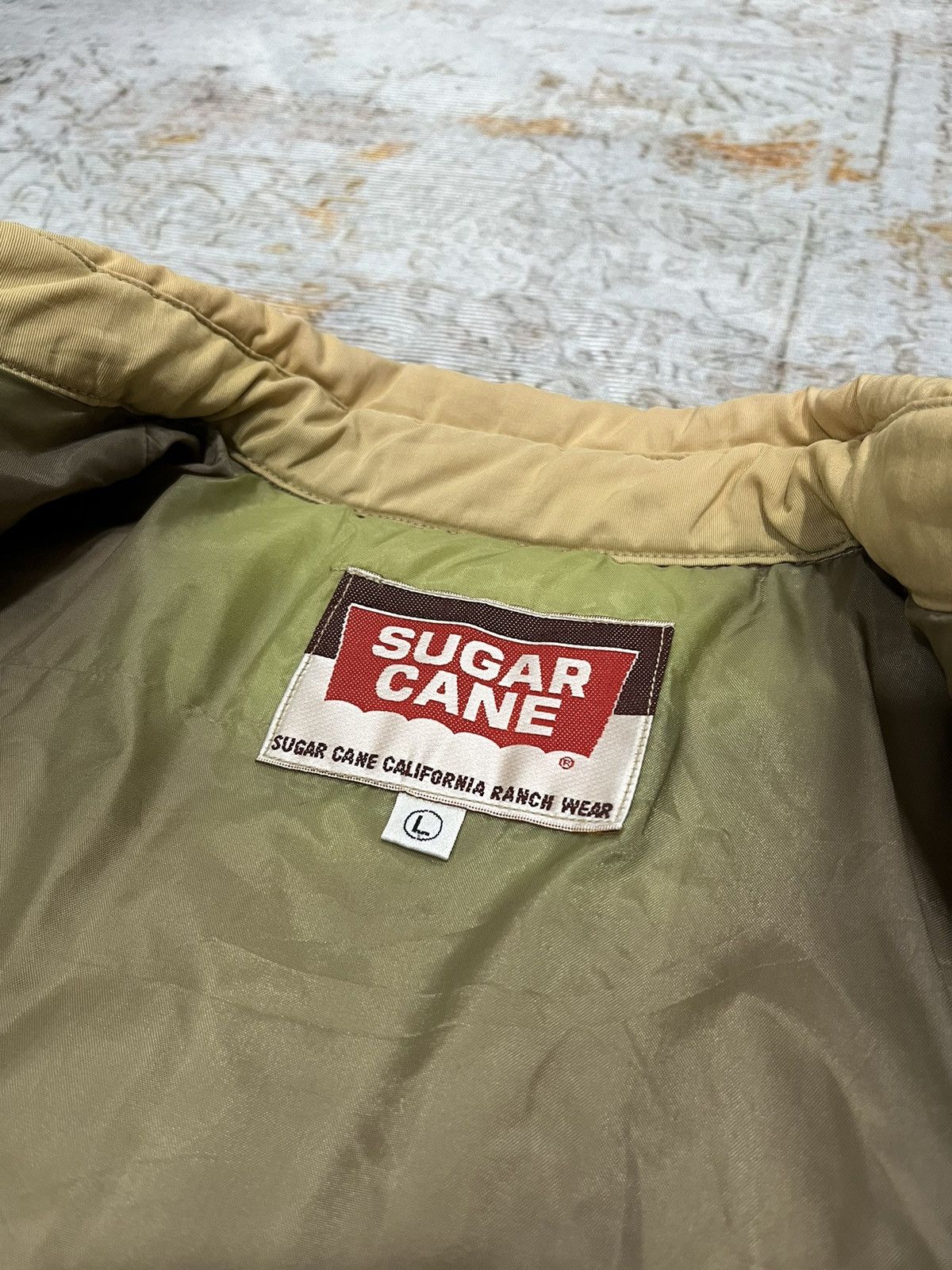 Sugar Cane Sugar Cane Leather York Quilt Hybrid Western Down Jacket Size US L / EU 52-54 / 3 - 7 Thumbnail