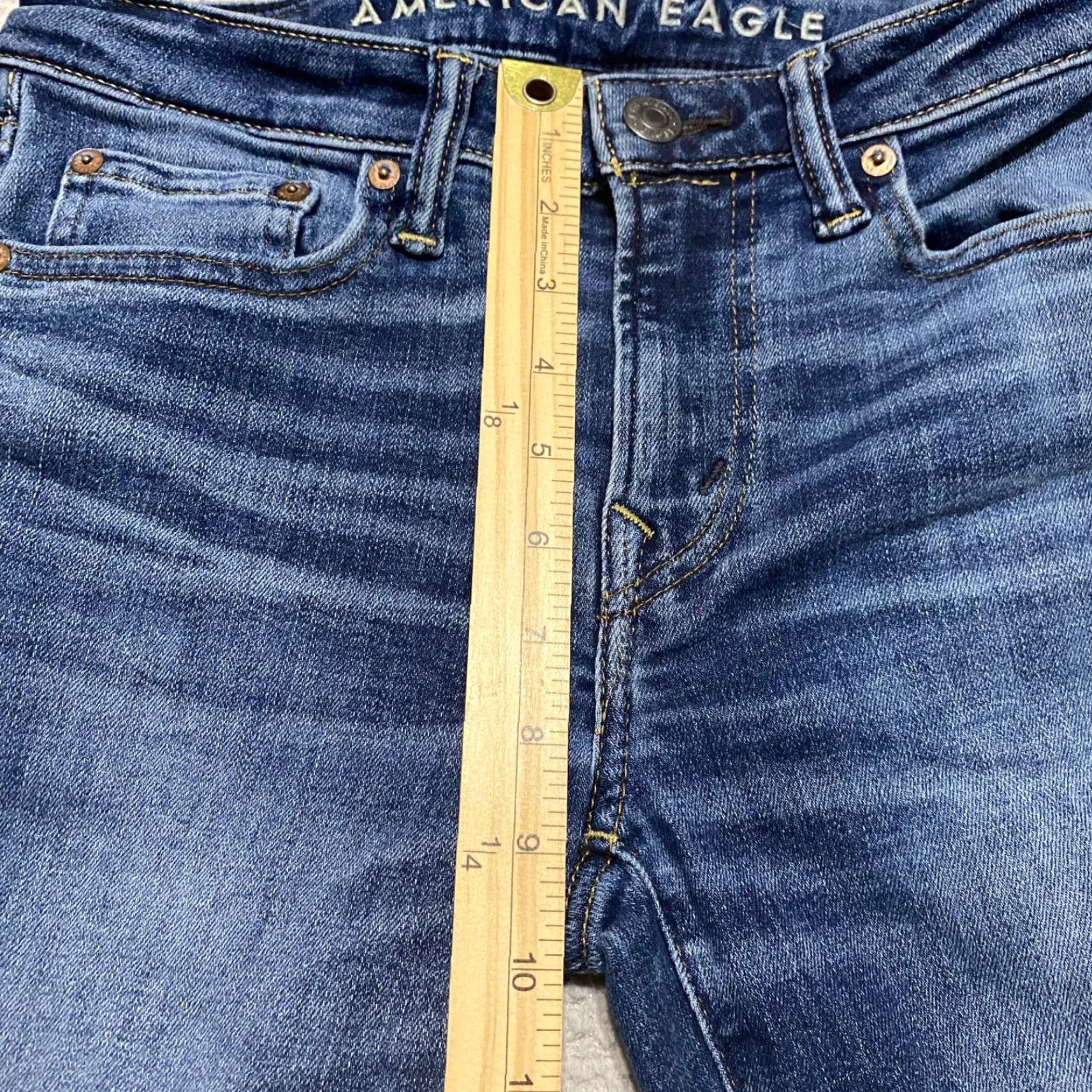 American Eagle Outfitters American Eagle Outfitters Jeans Main Selling Point Denim 29x30 Blue Low Rise Skinny 5-Pocket Mens Size US 28 / EU 44 - 7 Thumbnail
