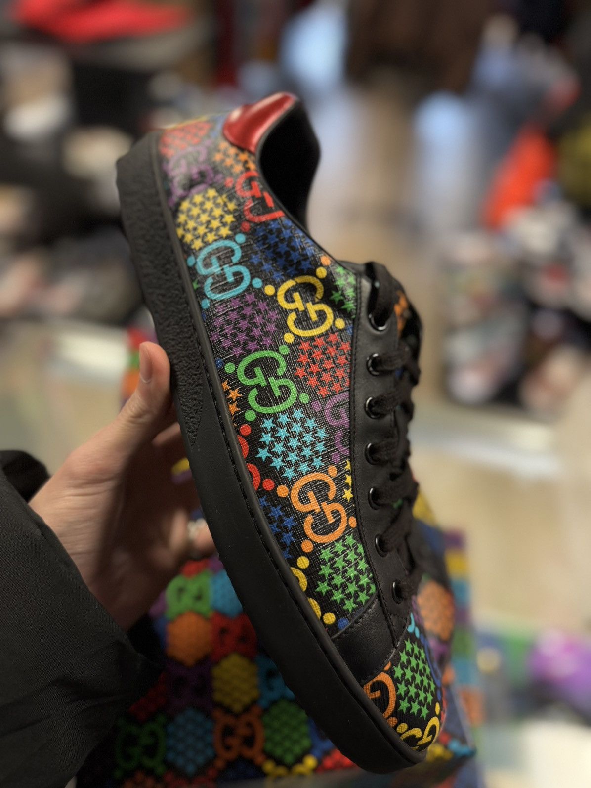 Gucci 12G/12.5US - Gucci Sneakers Star Blended Fabrics Size US 12.5 / EU 45-46 - 4 Thumbnail