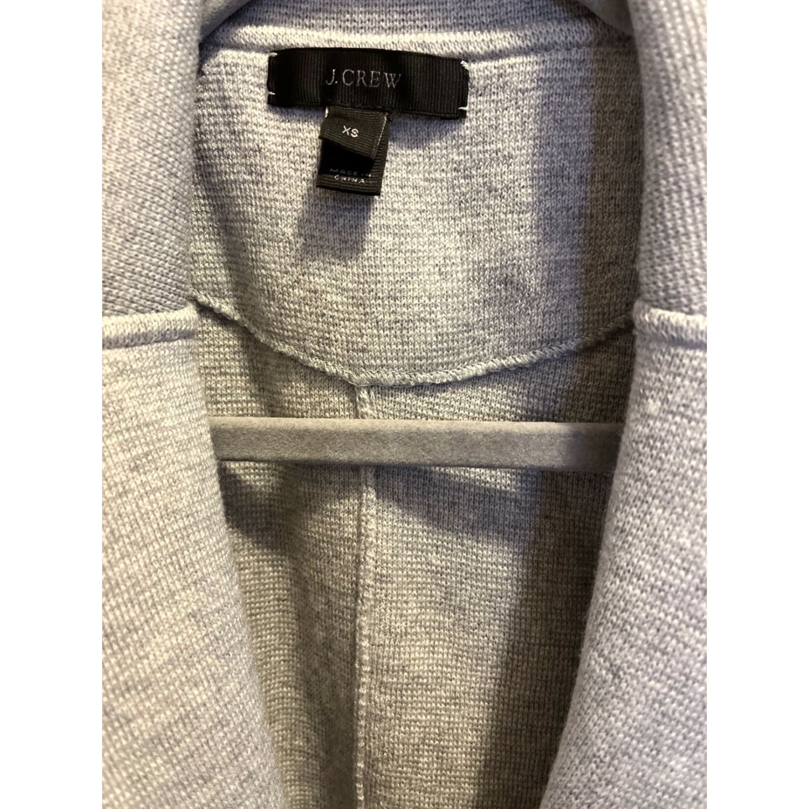 J.Crew J.CREW Women's XS Beige Merino Wool Sweater Blazer Cardigan - Classic Tight-Knit, Long Sleeve, 2 Button, All Seasons Size XS / US 0-2 / IT 36-38 - 2 Thumbnail