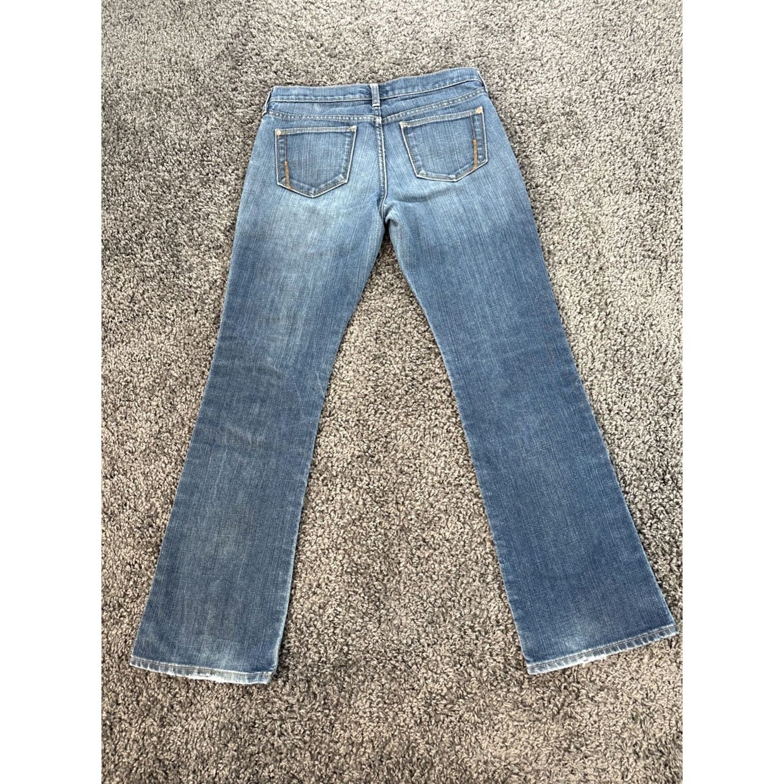 Old Navy VINTAGE Old Navy Jeans Womens 32x30 Medium Wash Low Rise Distressed Bootcut 90s Y2K Men/Women Size 24" / US 00 / IT 34 - 8 Thumbnail