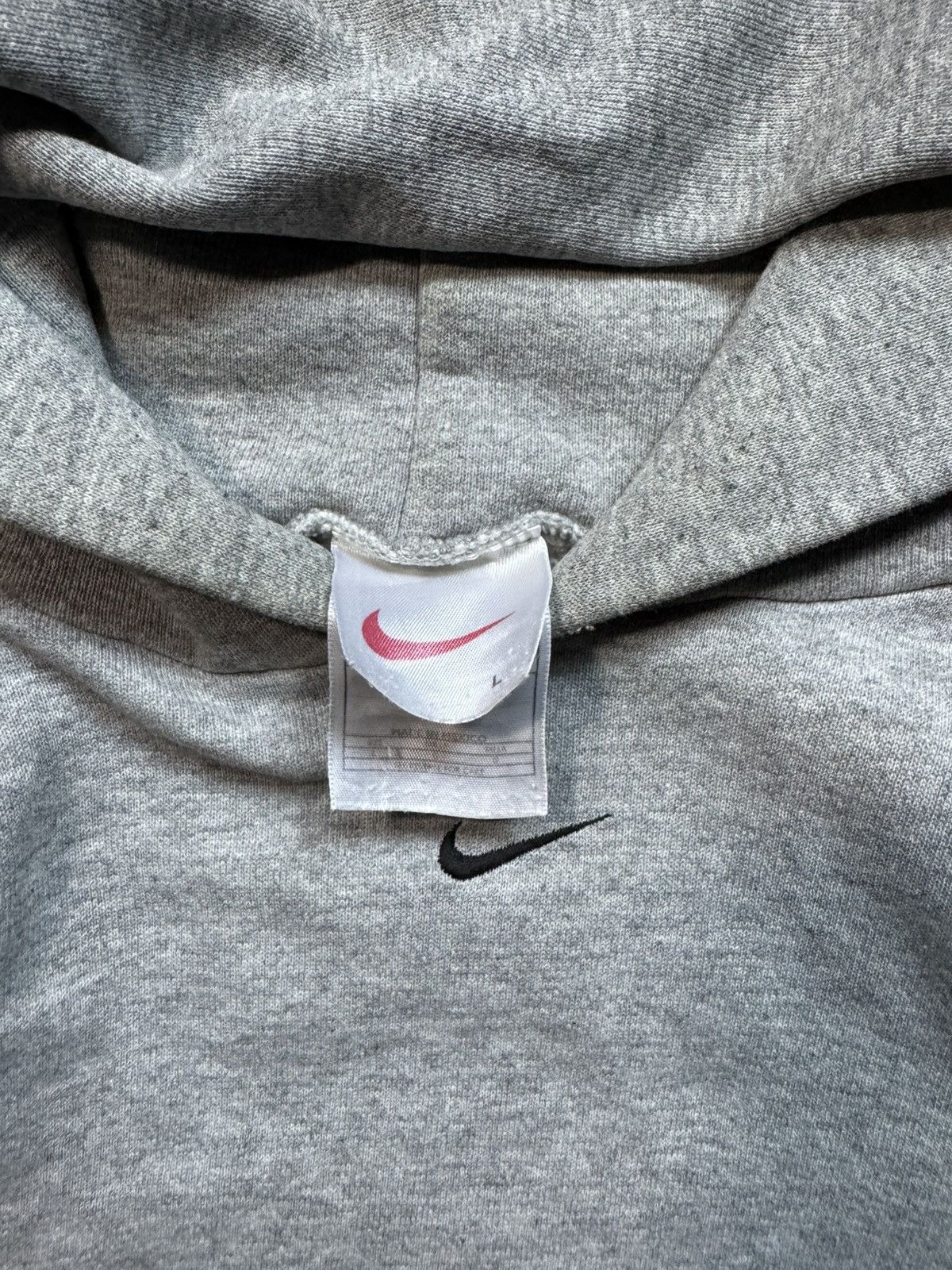Nike Vintage 1990s Nike Center Swoosh Hoodie Travis Scott Size US L / EU 52-54 / 3 - 7 Thumbnail