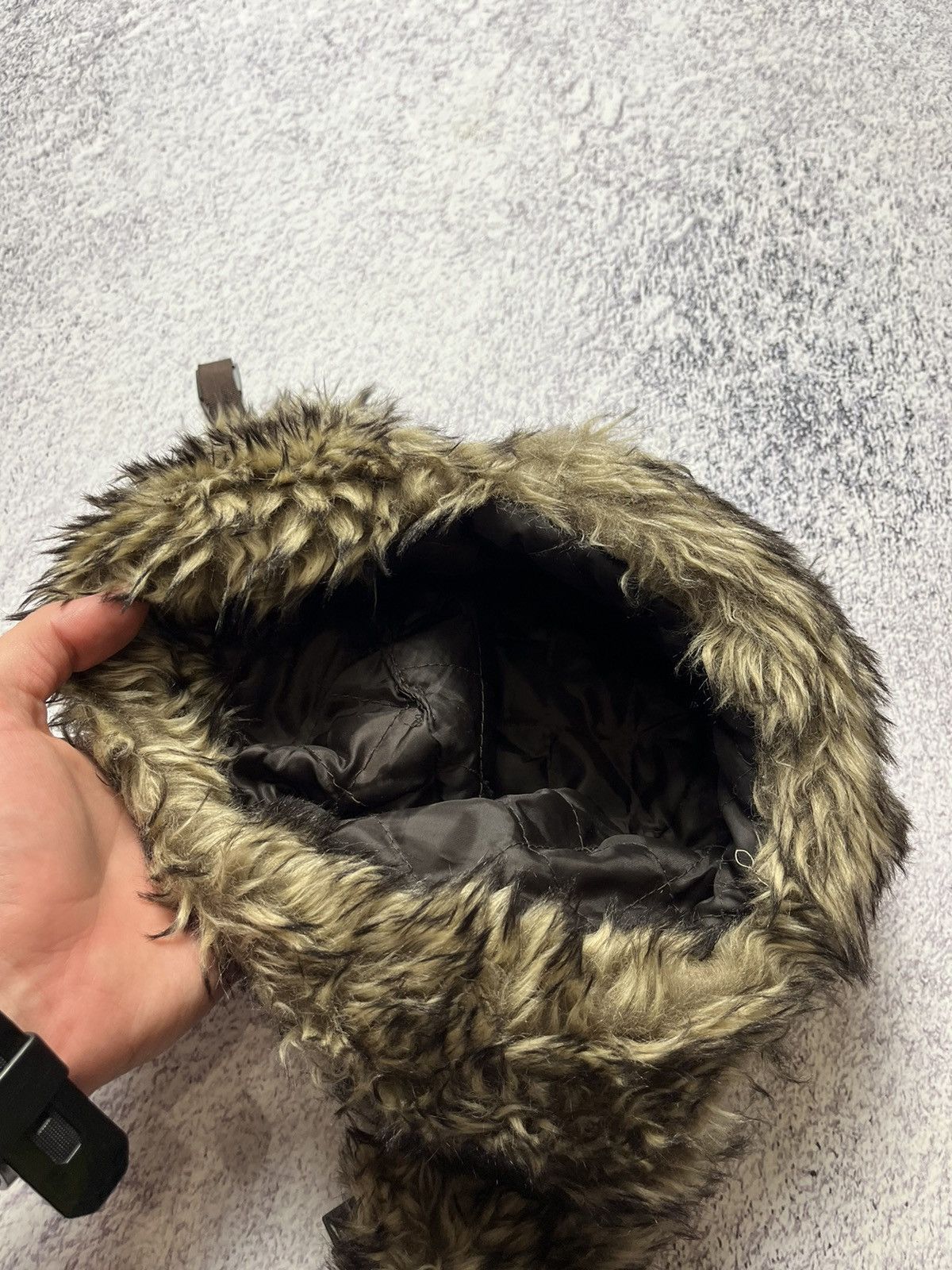 20471120 Vintage fuzzy mohair japanese ushanka hat avant garde Size ONE SIZE - 10 Thumbnail