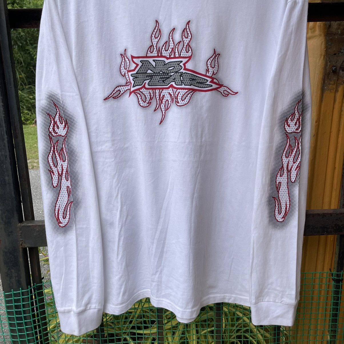 No Fear 🔥Vintage 90s No Fear Big Spellout Flame Long Sleeves Tee Size US XL / EU 56 / 4 - 5 Thumbnail