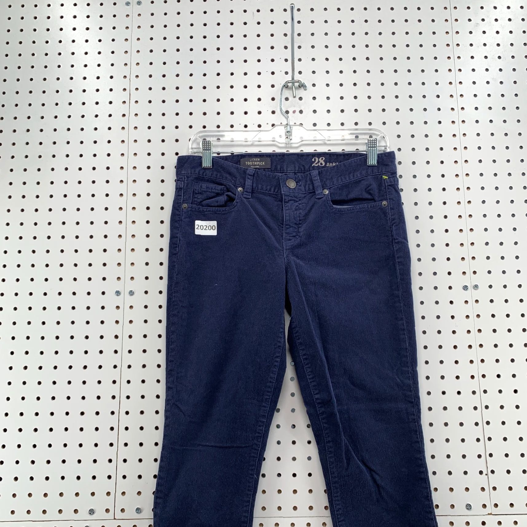 J.Crew J.Crew Toothpick Corduroy Pants Navy Blue Women's 28 Ankle Fits 30x26 Size 28 Corduroy Skinny Inseam 27" Adults Ladies (Mens/Womens) Size 30" / US 8 / IT 44 - 2 Thumbnail
