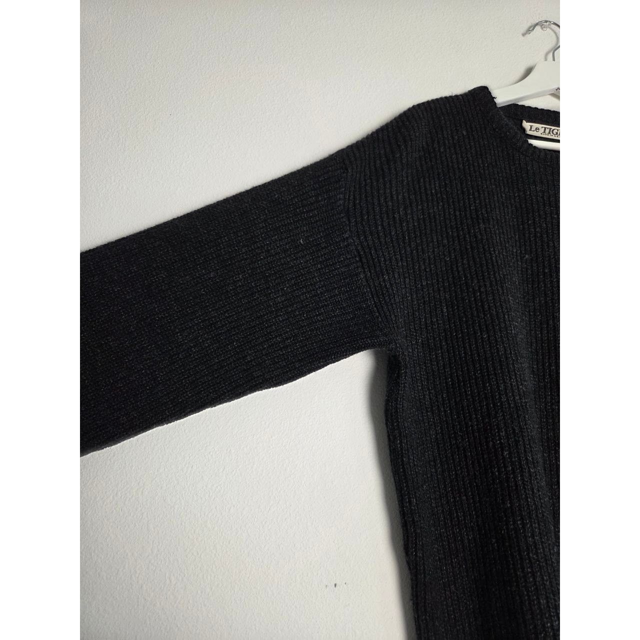 Le TIGRE Vintage Le Tigre Sweater Mens Large Charcoal Black Made USA Size US L / EU 52-54 / 3 - 4 Thumbnail