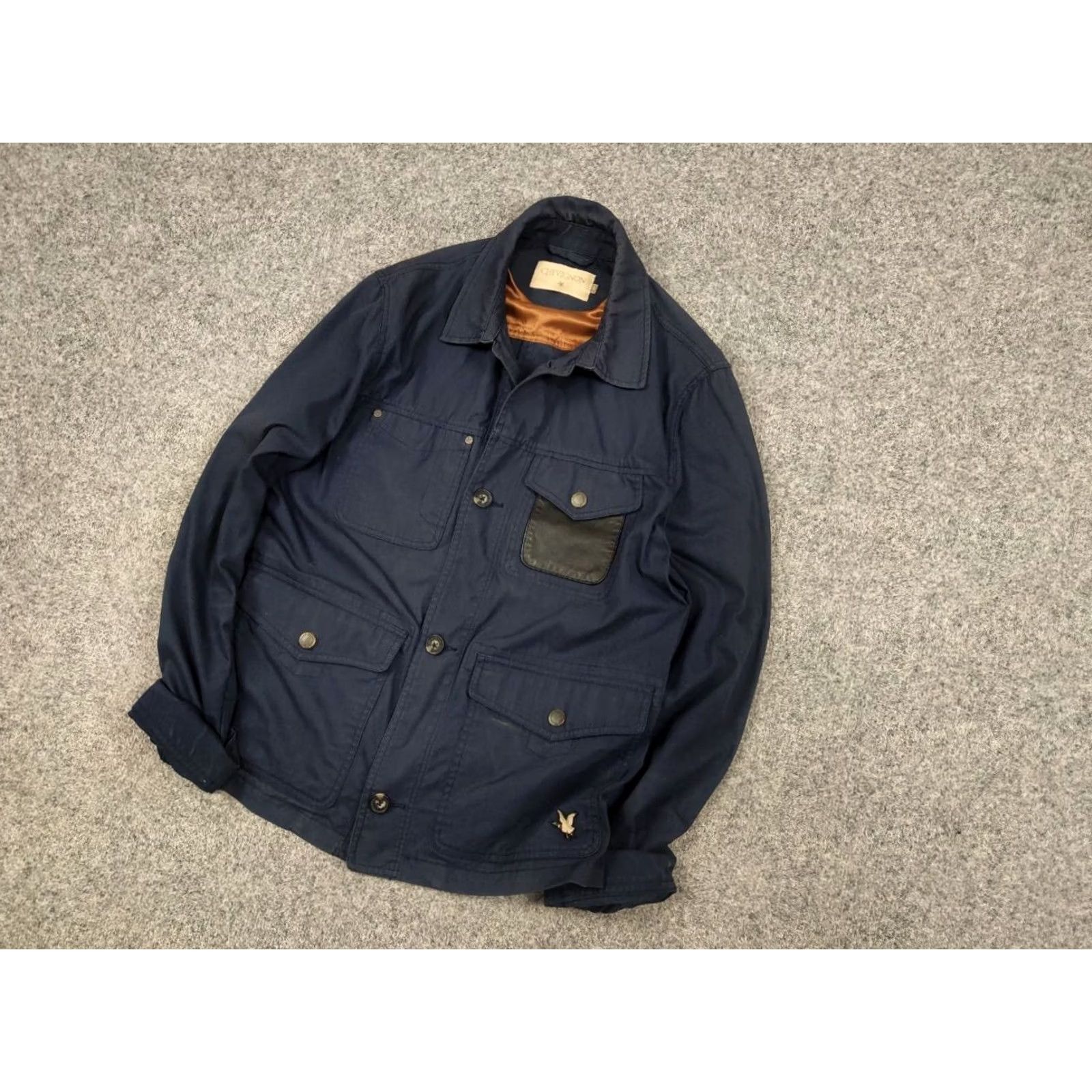 Vintage VINTAGE Chevignon Light Pocket blue B Worker Jacket Shirt Mens S Blue 90s Pockets Logo Size US S / EU 44-46 / 1 - 3 Thumbnail