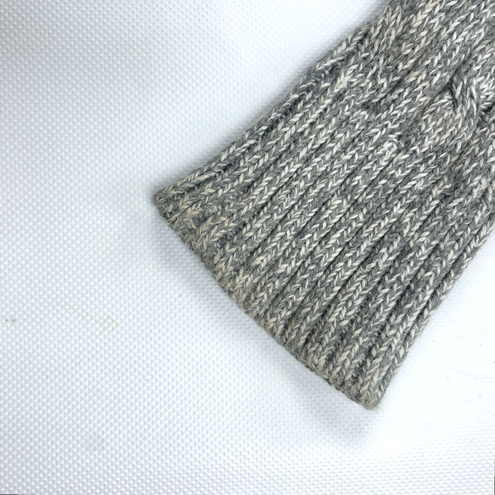 Vintage L.L.Bean Women's S 100% Cotton Cable Knit Full Zip Hooded Sweater Heather Gray Size S Regular Knit Style Full Zip Casual Size S / US 4 / IT 40 - 7 Thumbnail