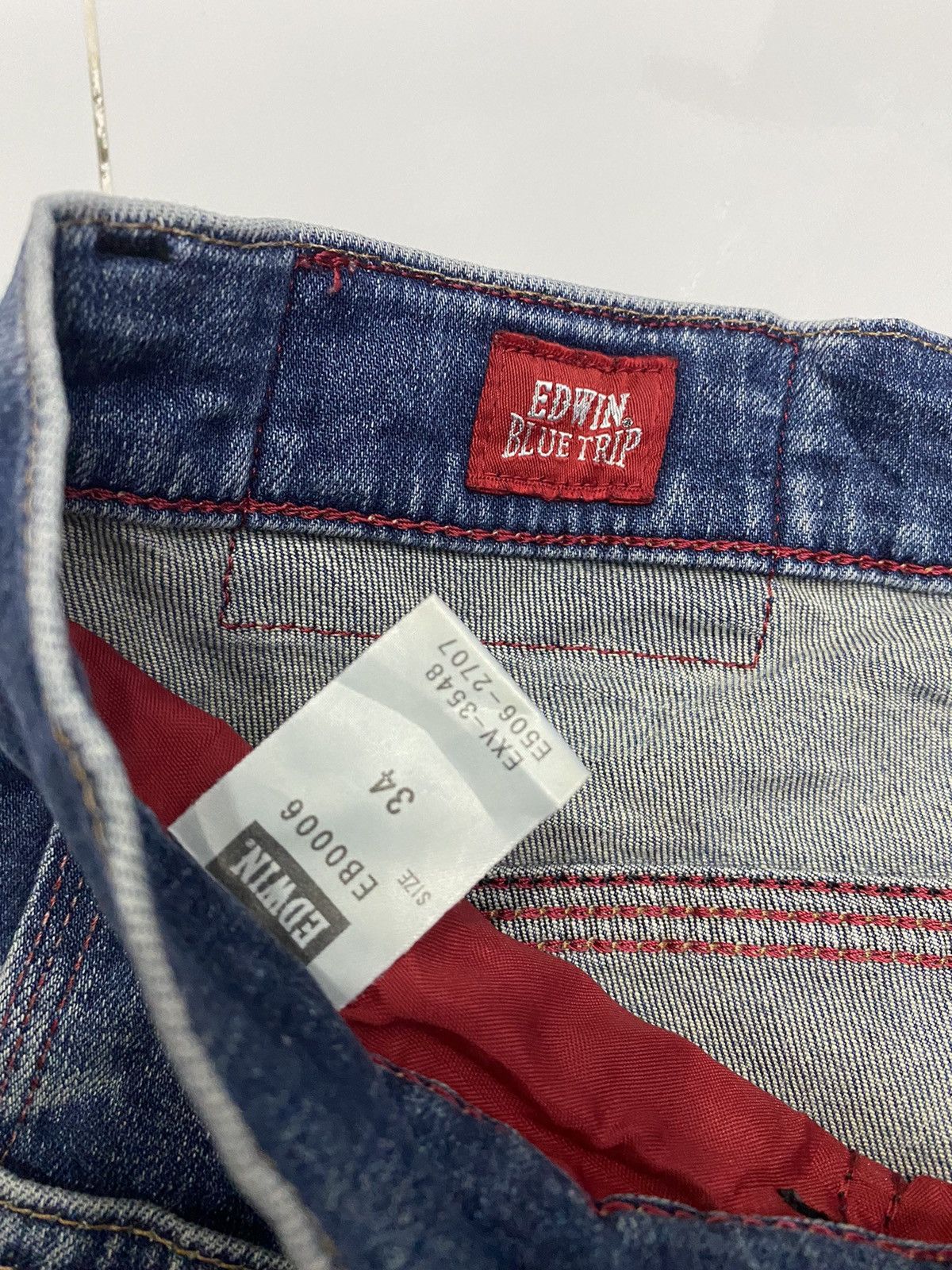 Edwin EDWIN BLUE TRIP DISTRESSED DENIM JEANS UNDERCOVER STYLE Size US 34 / EU 50 - 8 Thumbnail