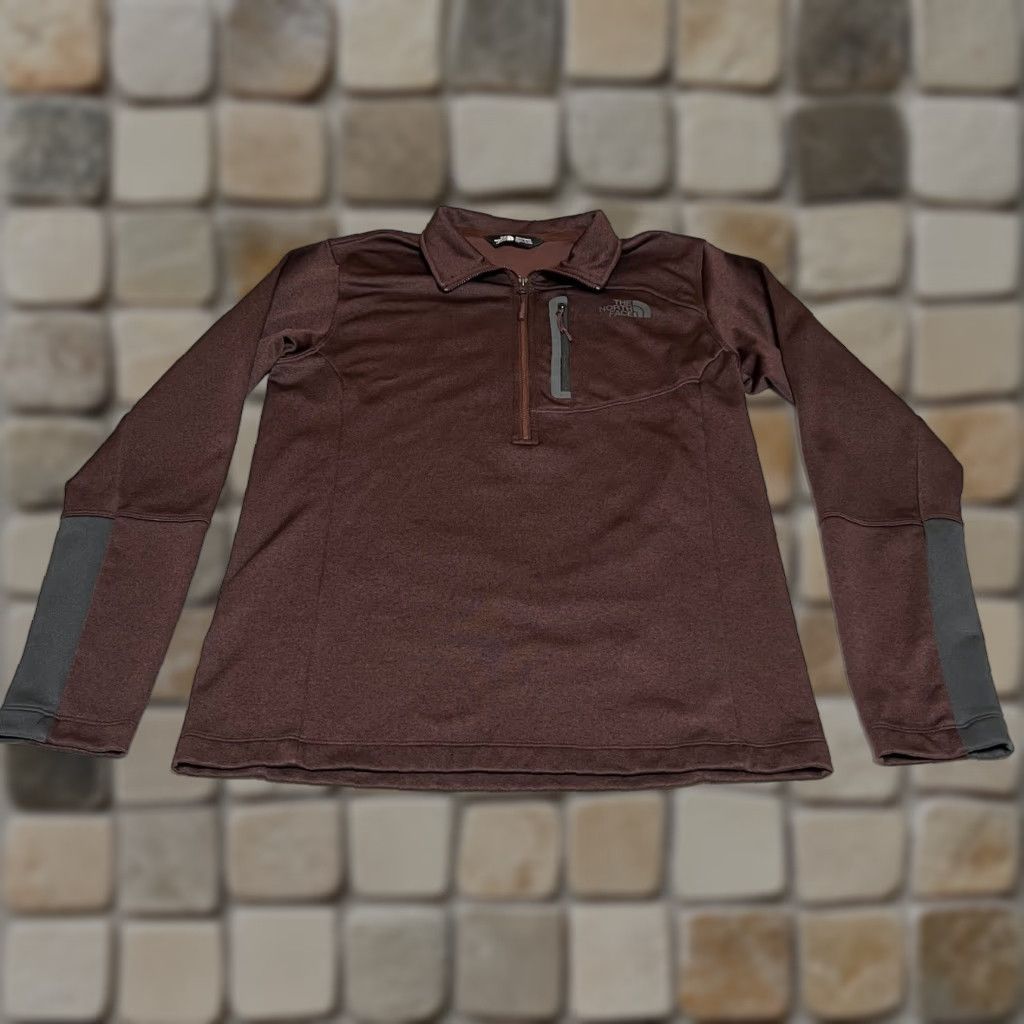 The North Face The North Face Jacket Mens Small 1/4 Zip Pullover Mock Neck Logo Casual Red Size US S / EU 44-46 / 1 - 1 Thumbnail