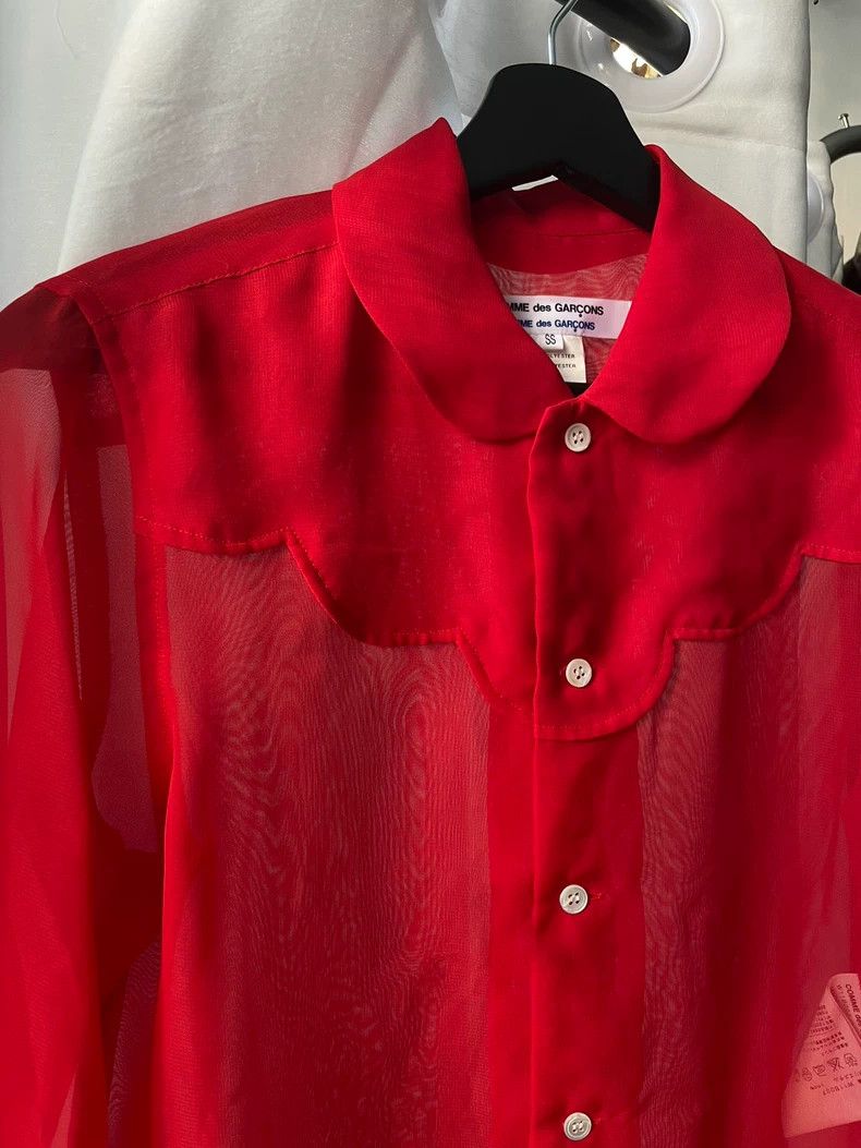 Comme des Garcons comme des garçons size ss red shirt Size S / US 4 / IT 40 - 2 Thumbnail