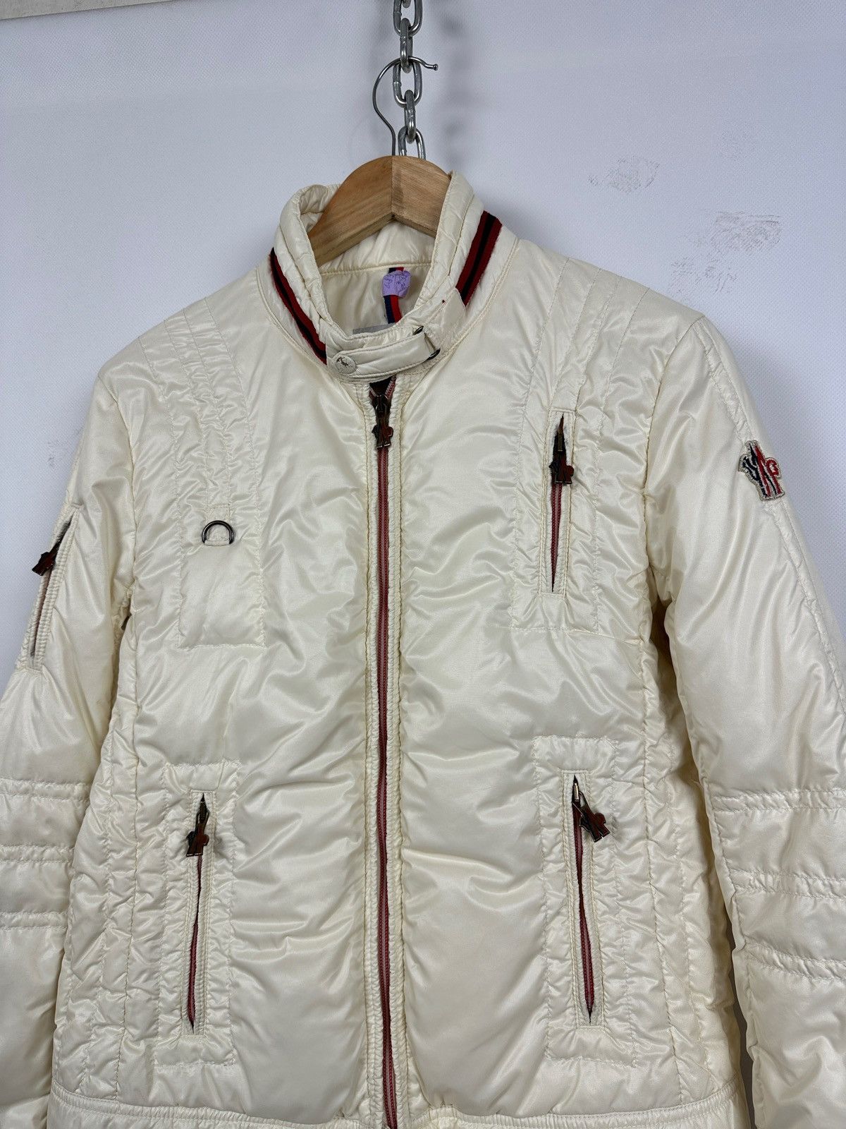 Moncler Moncler Grenoble Light Beige Zip Up Down Puffer Jacket Size XL / US 12-14 / IT 48-50 - 4 Thumbnail