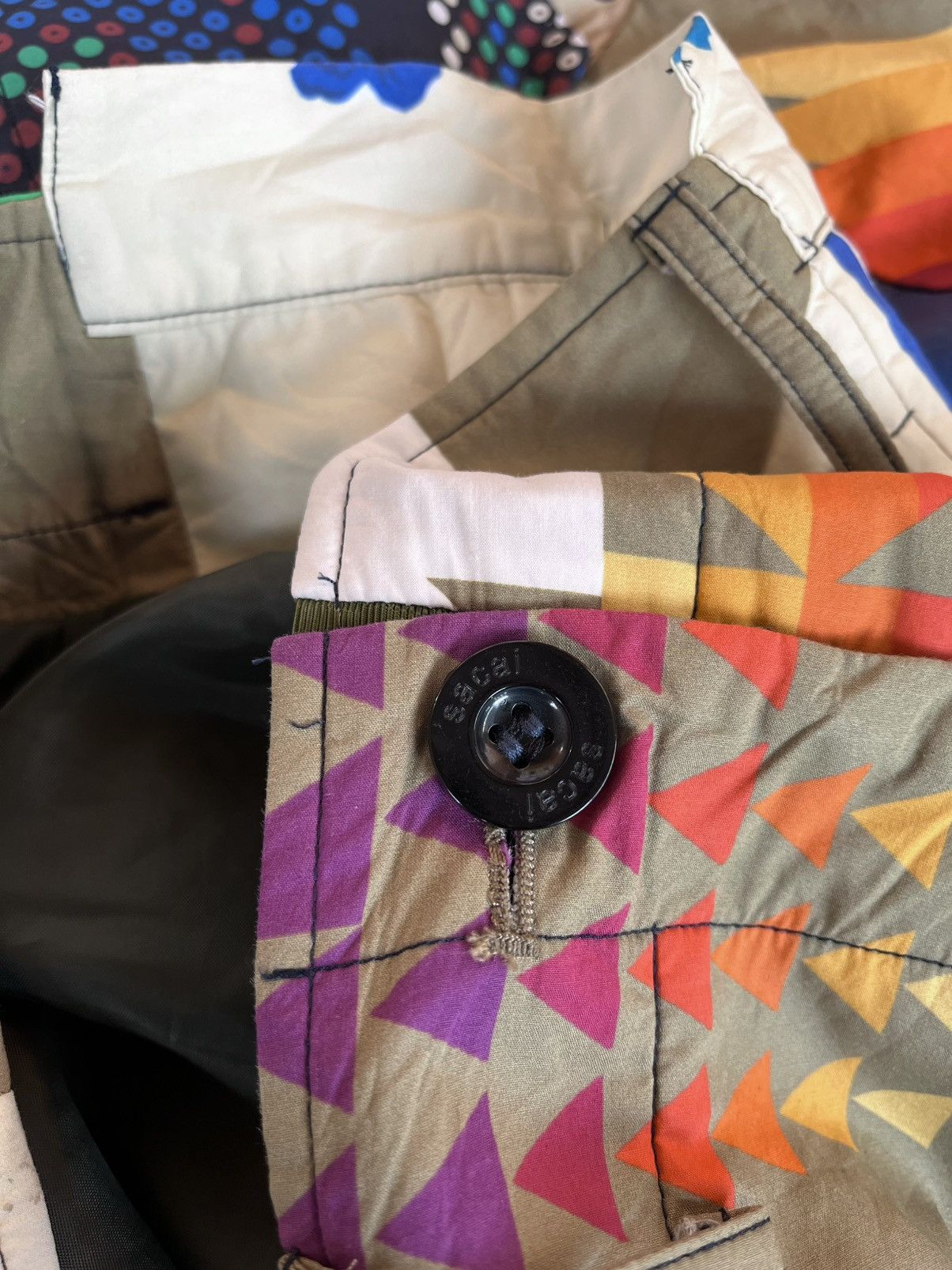 Sacai Sacai x Hank Willis Thomas patchwork asymmetric skirt Size 32" / US 10 / IT 46 - 12 Thumbnail