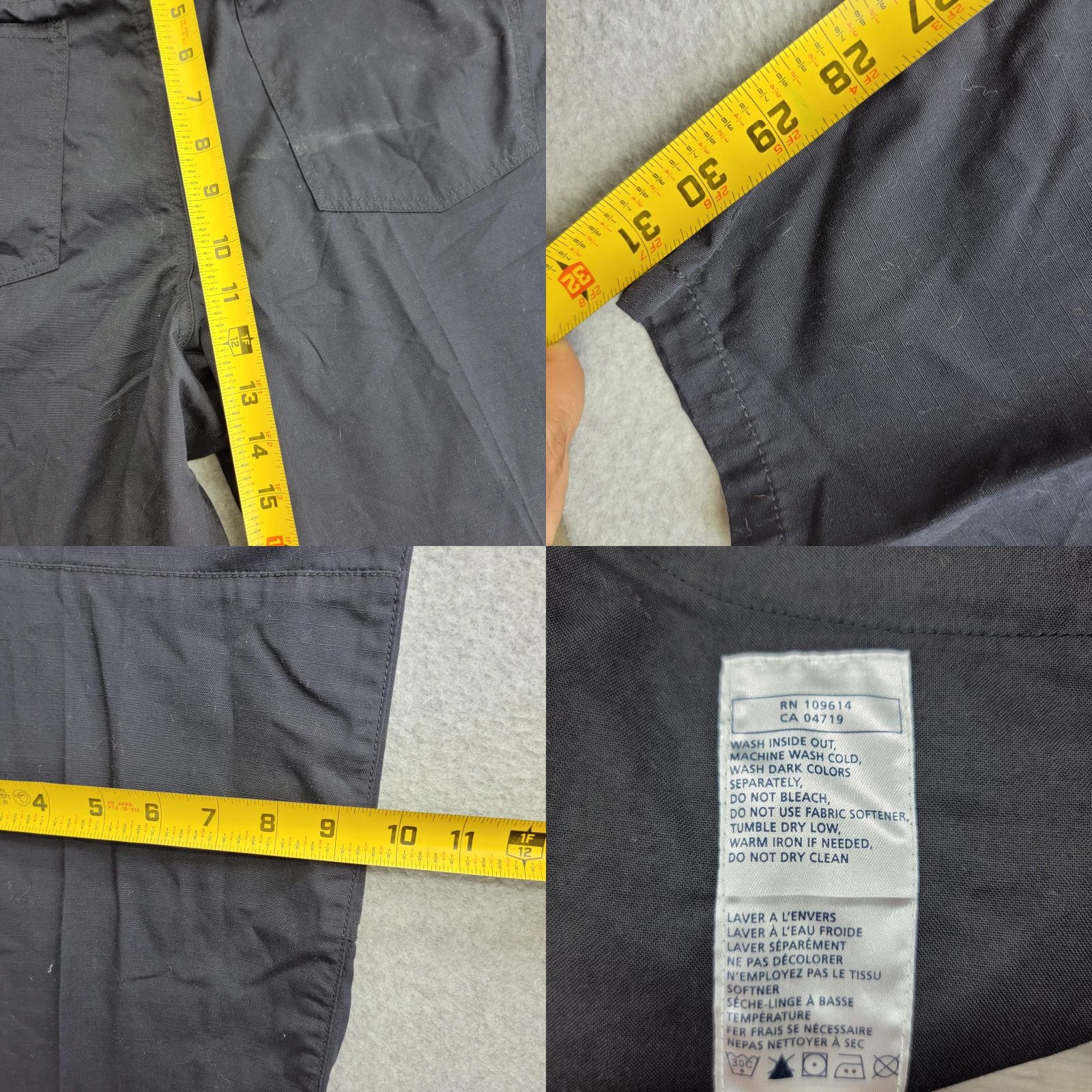 Vintage 5.11 Tactical Pants Mens 40x34 Black Ripstop Utility D-Ring Tactical Series Pants Size US 40 / EU 56 - 8 Thumbnail