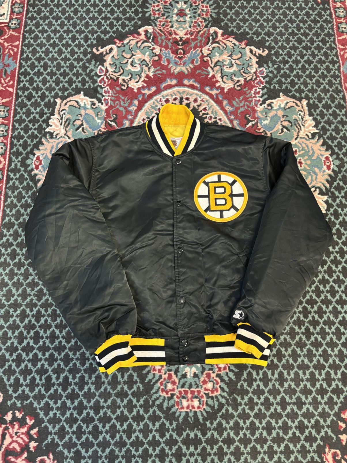 Vintage 90’s Boston Bruins Satin Starter Jacket