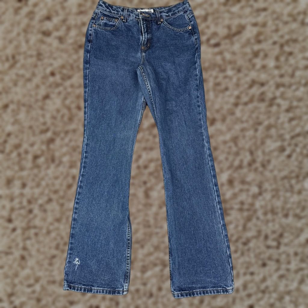 Vintage Canyon River Blues Jeans Juniors 9 Long Blue High Rise Straight Denim 28x32 5-Pocket Design 90s Womens Size 30" / US 8 / IT 44 - 1 Thumbnail