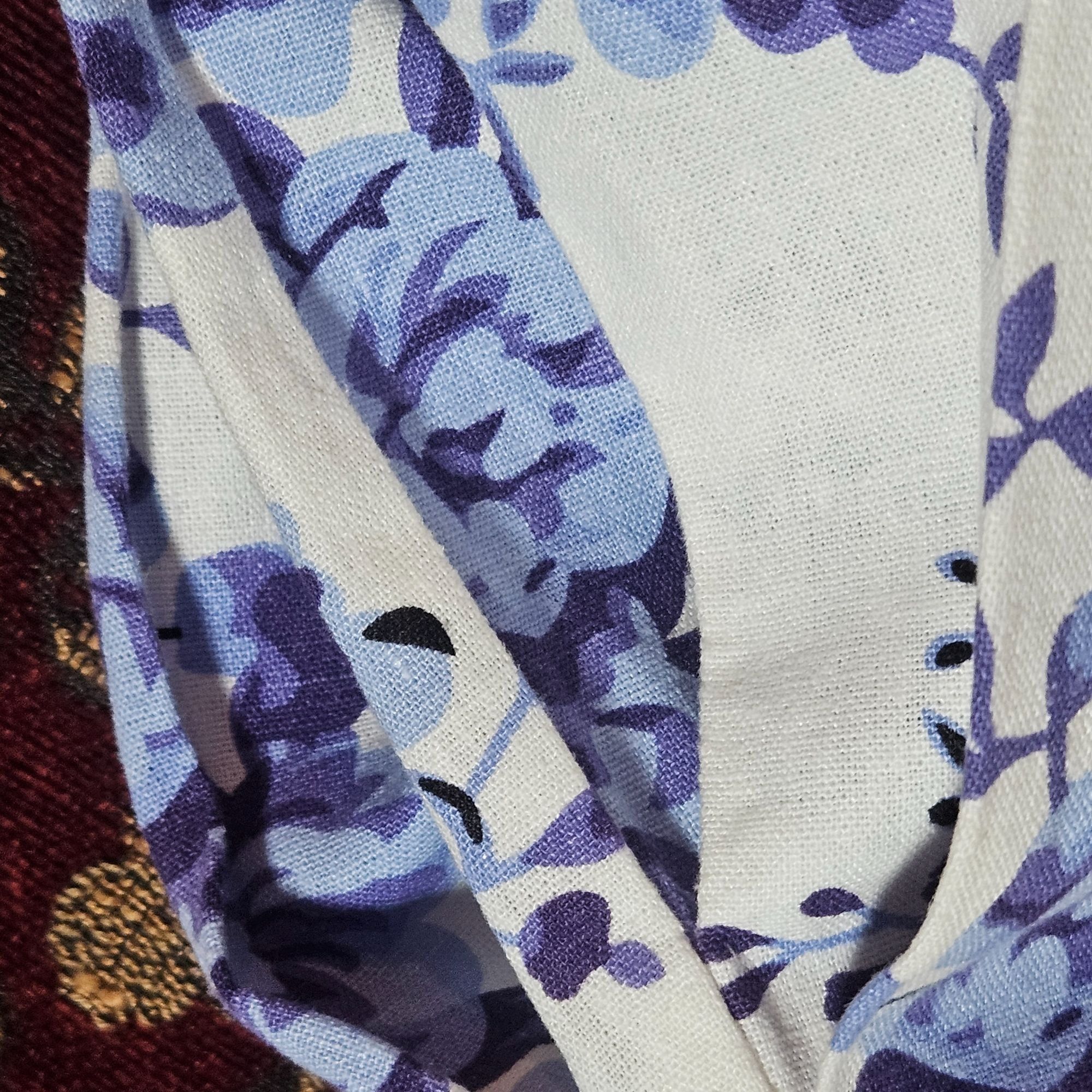 Other For Cynthia Women Blue Floral Dress M Scallop Hem Resort Sty Size M / US 6-8 / IT 42-44 - 12 Thumbnail