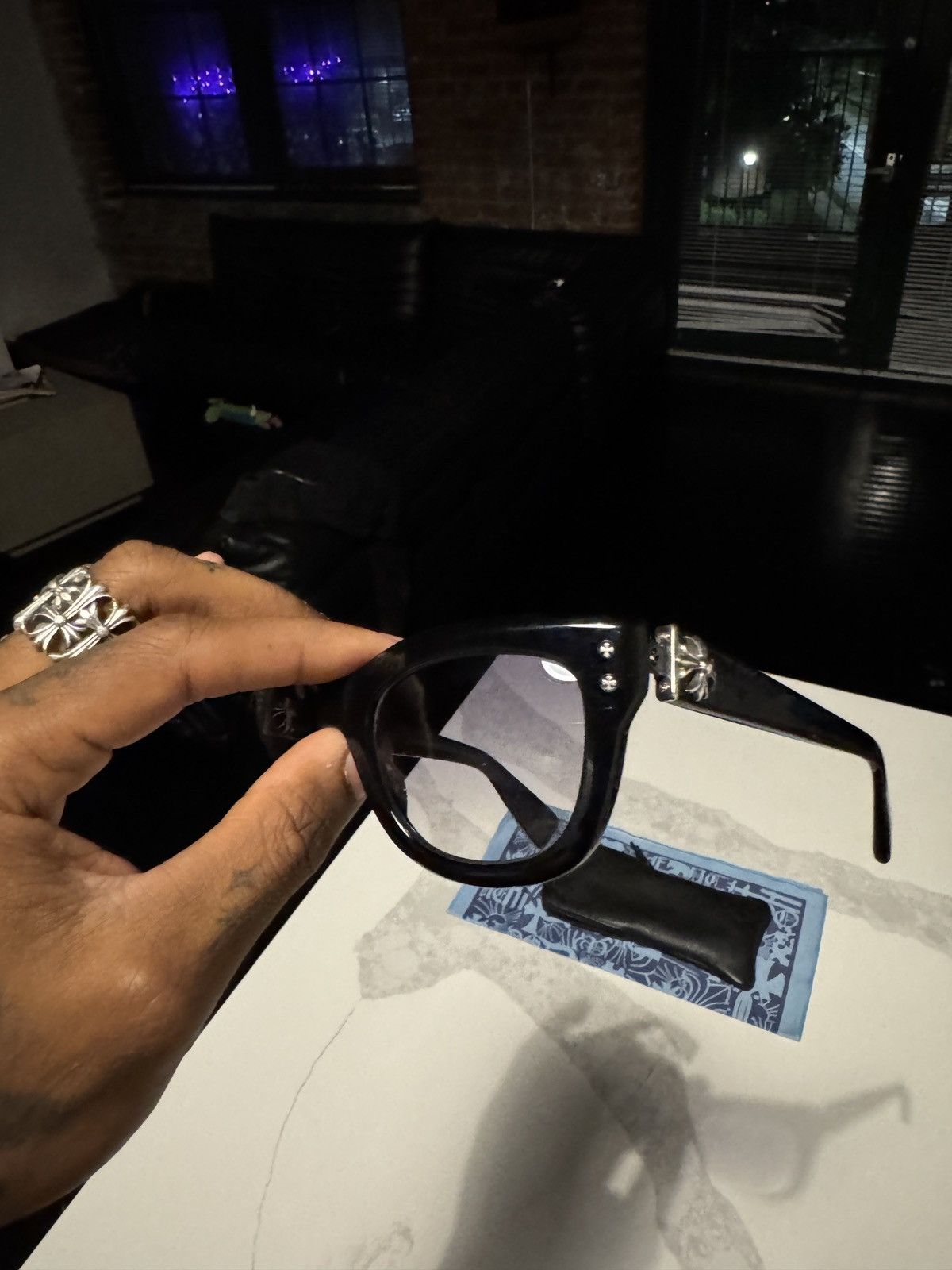 Chrome Hearts × Matty Boy Chrome Hearts TEAR DROP JOHNNY II Frames Size ONE SIZE - 2 Thumbnail