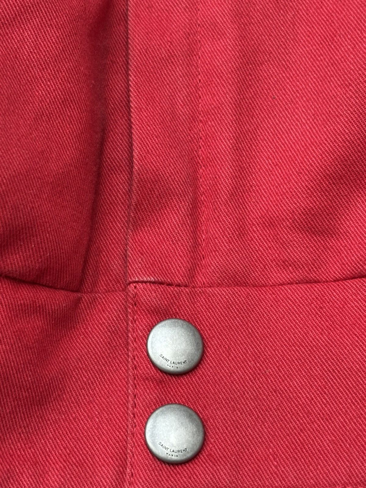 Saint Laurent Paris Saint Laurent Betty Embroidered Denim Jacket Size XS / US 0-2 / IT 36-38 - 9 Thumbnail