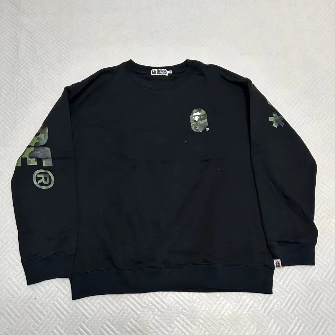 Bape 1ST CAMO BATHING APE CAMO CREWNECK Size US XL / EU 56 / 4 - 1 Thumbnail